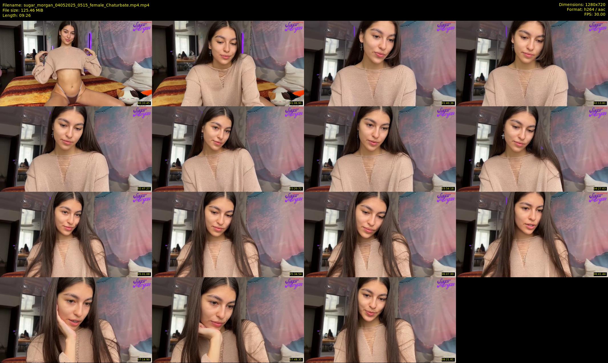 sugar_morgan — 10 minute Chaturbate female cam show recording, 720p, May 4, 2025