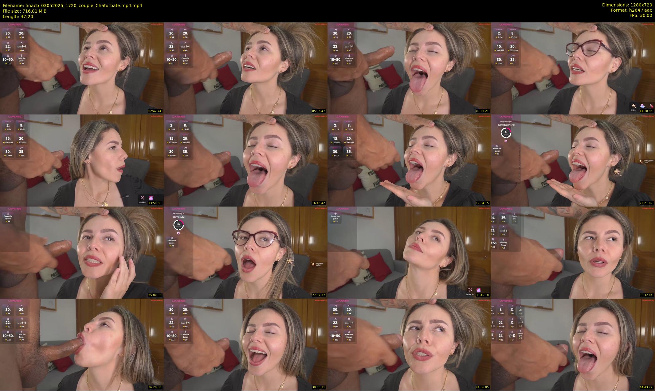 tinacb — 48 minute Chaturbate female cam show recording, 720p, May 3, 2025