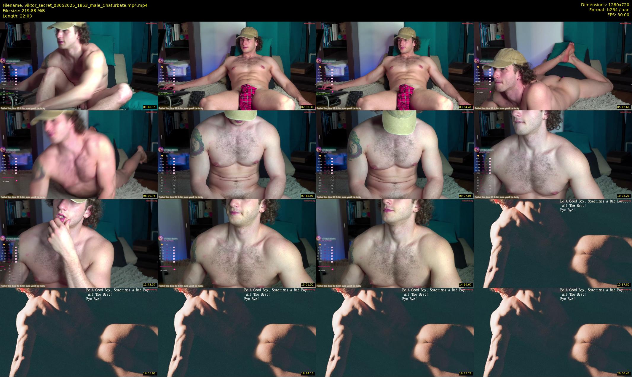 viktor_secret — 23 minute Chaturbate male cam show recording, 720p, May 3, 2025