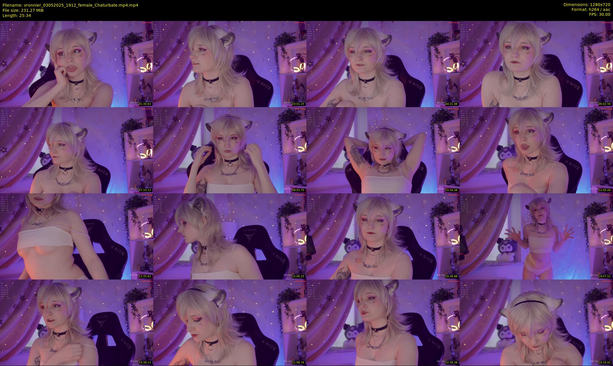 vronnier — 26 minute Chaturbate female cam show recording, 720p, May 3, 2025