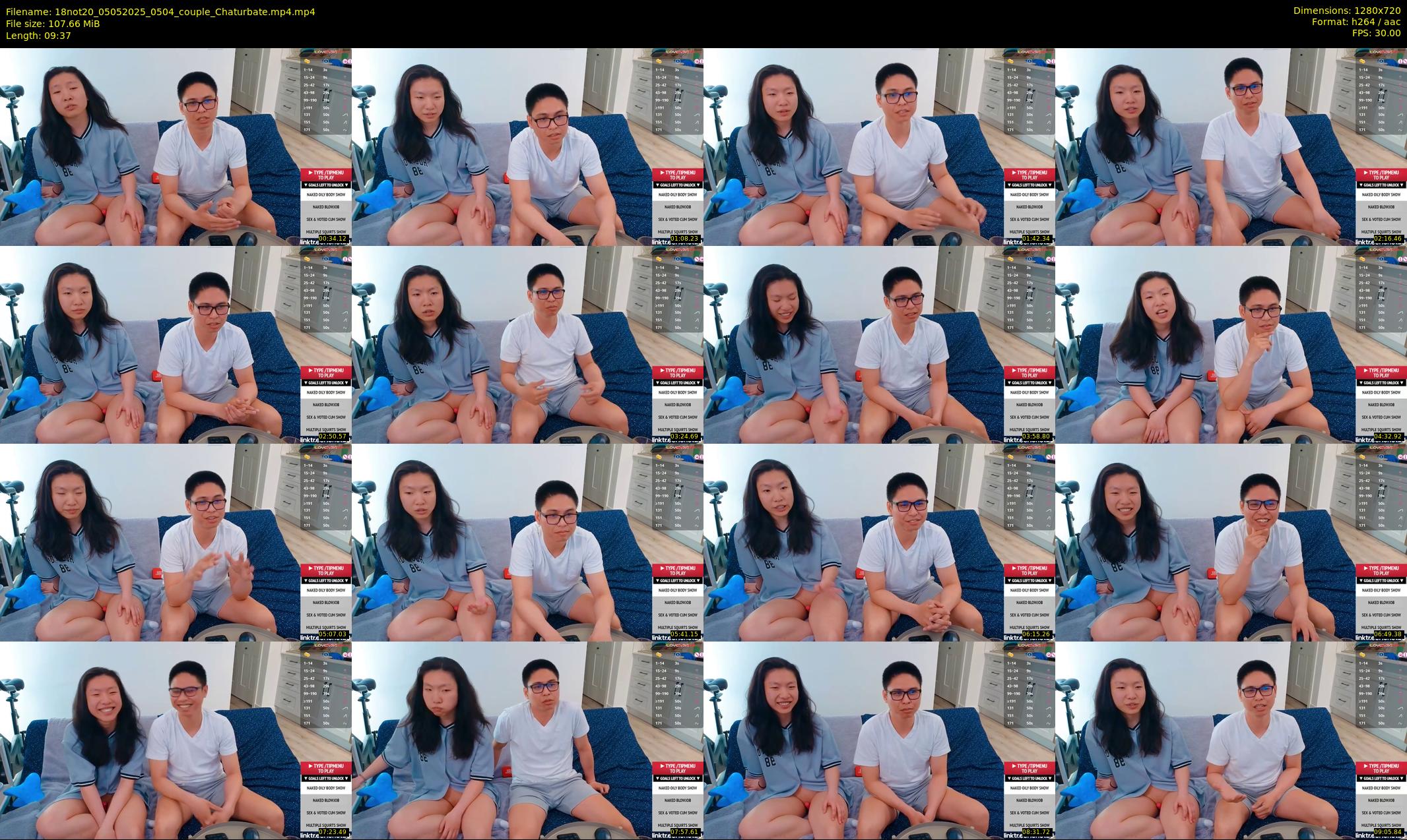 18not20 — 10 minute Chaturbate couple cam show recording, 720p, May 5, 2025