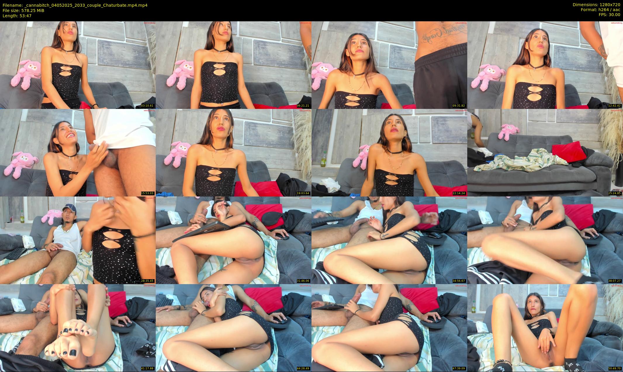 _cannabitch — 54 minute Chaturbate couple cam show recording, 720p, May 4, 2025