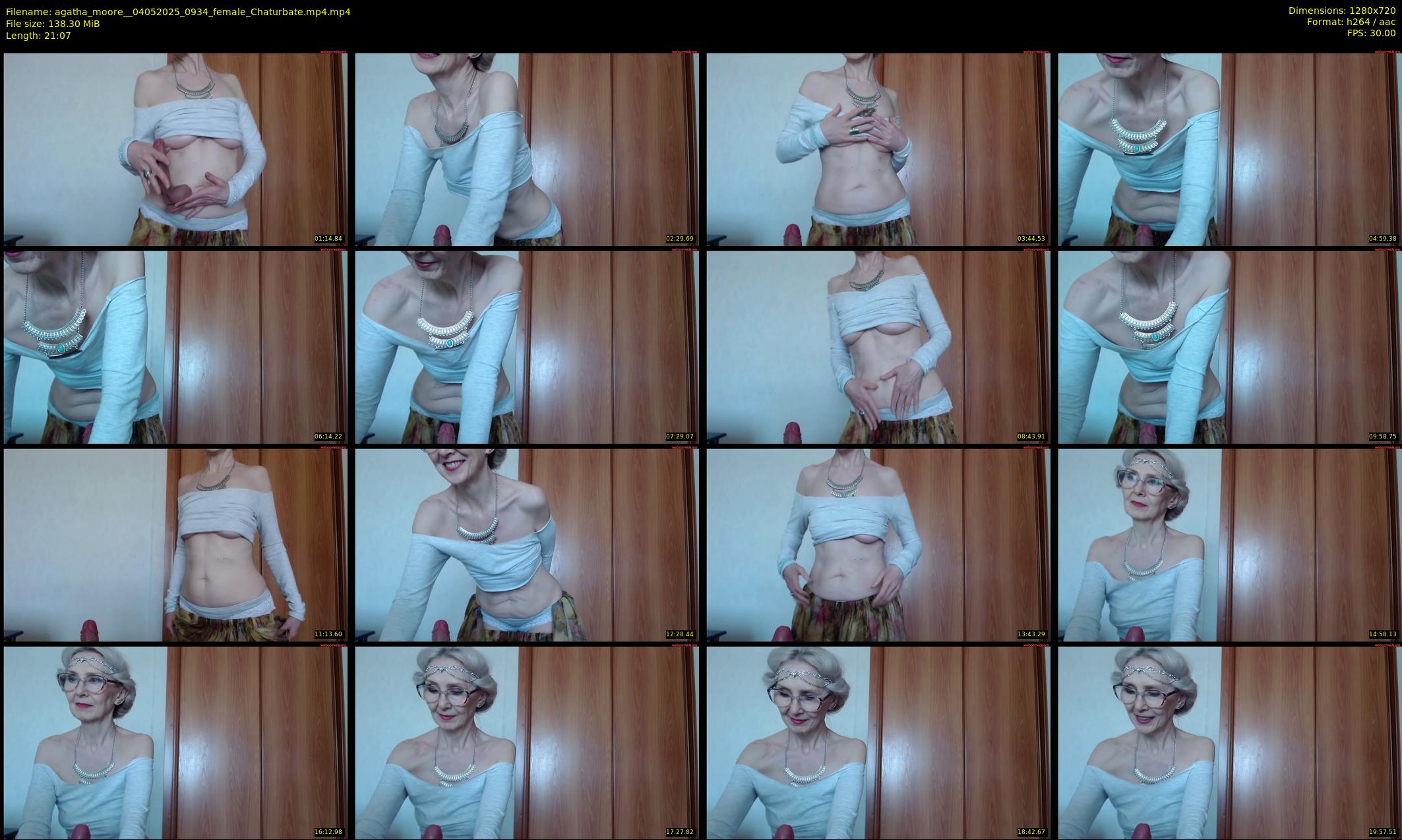 agatha_moore_ — 22 minute Chaturbate female cam show recording, 720p, May 4, 2025