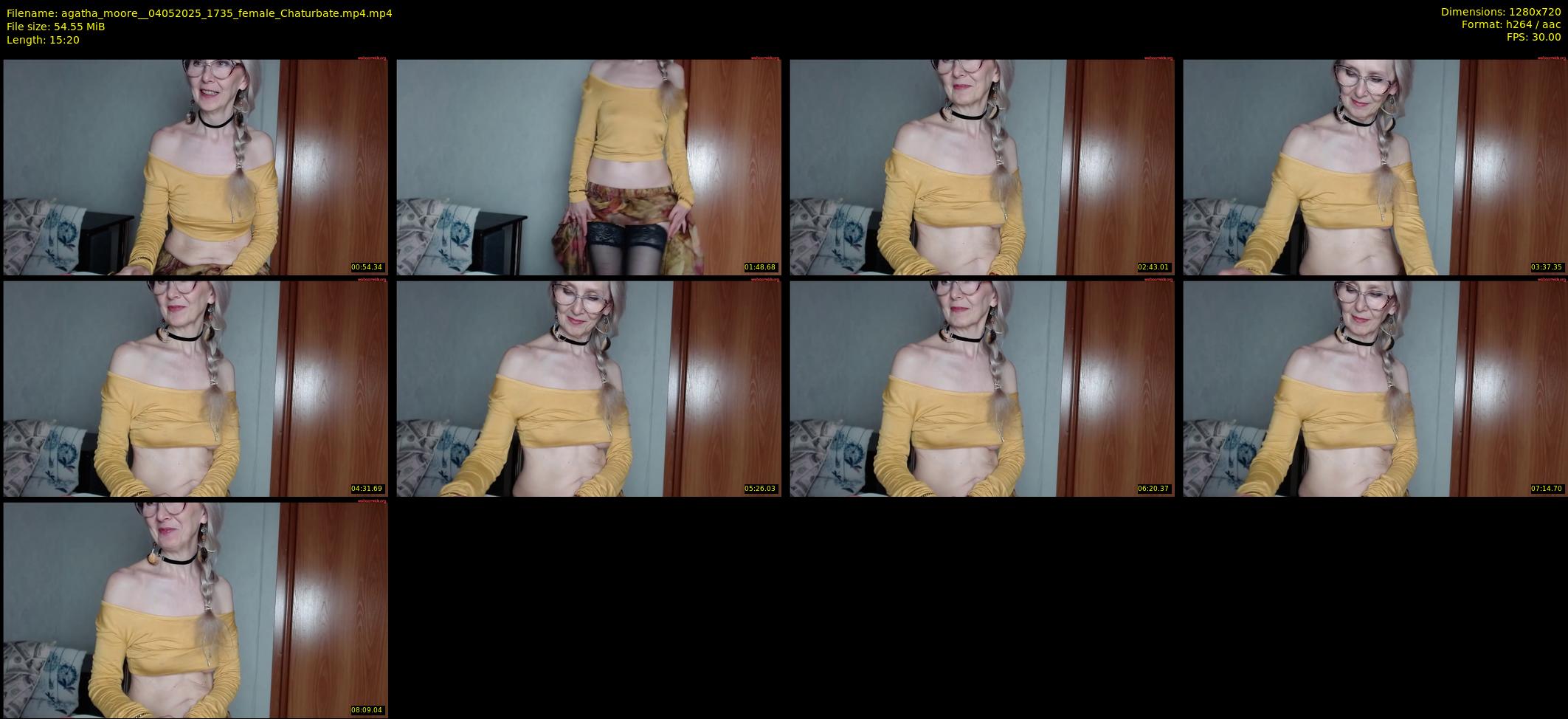 agatha_moore_ — 16 minute Chaturbate female cam show recording, 720p, May 4, 2025