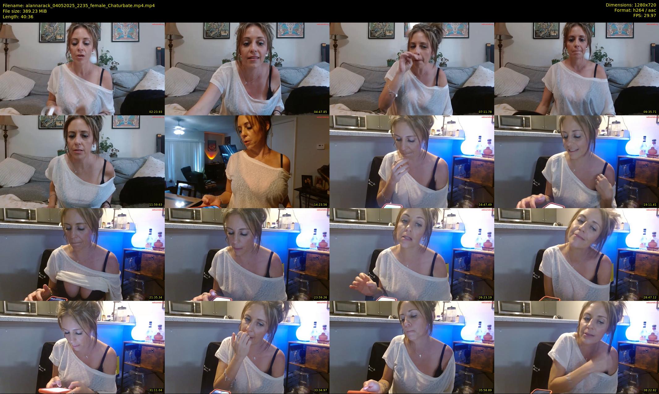 alannarack — 41 minute Chaturbate female cam show recording, 720p, May 4, 2025