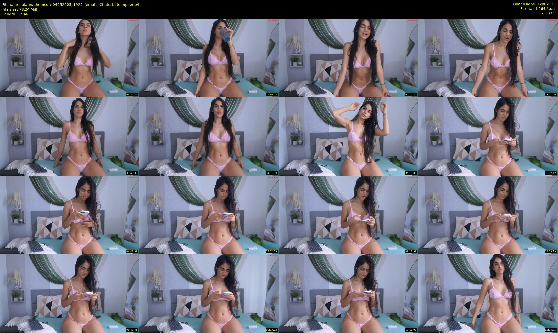 alannathomson — 13 minute Chaturbate female cam show recording, 720p, May 4, 2025