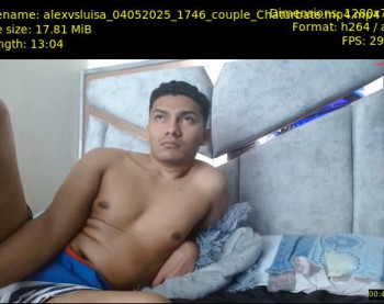alexvsluisa — 14 minute Chaturbate couple cam show recording, 720p, May 4, 2025