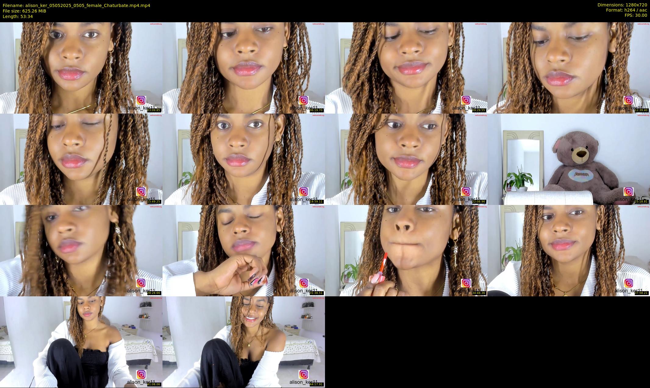 alison_ker — 54 minute Chaturbate female cam show recording, 720p, May 5, 2025