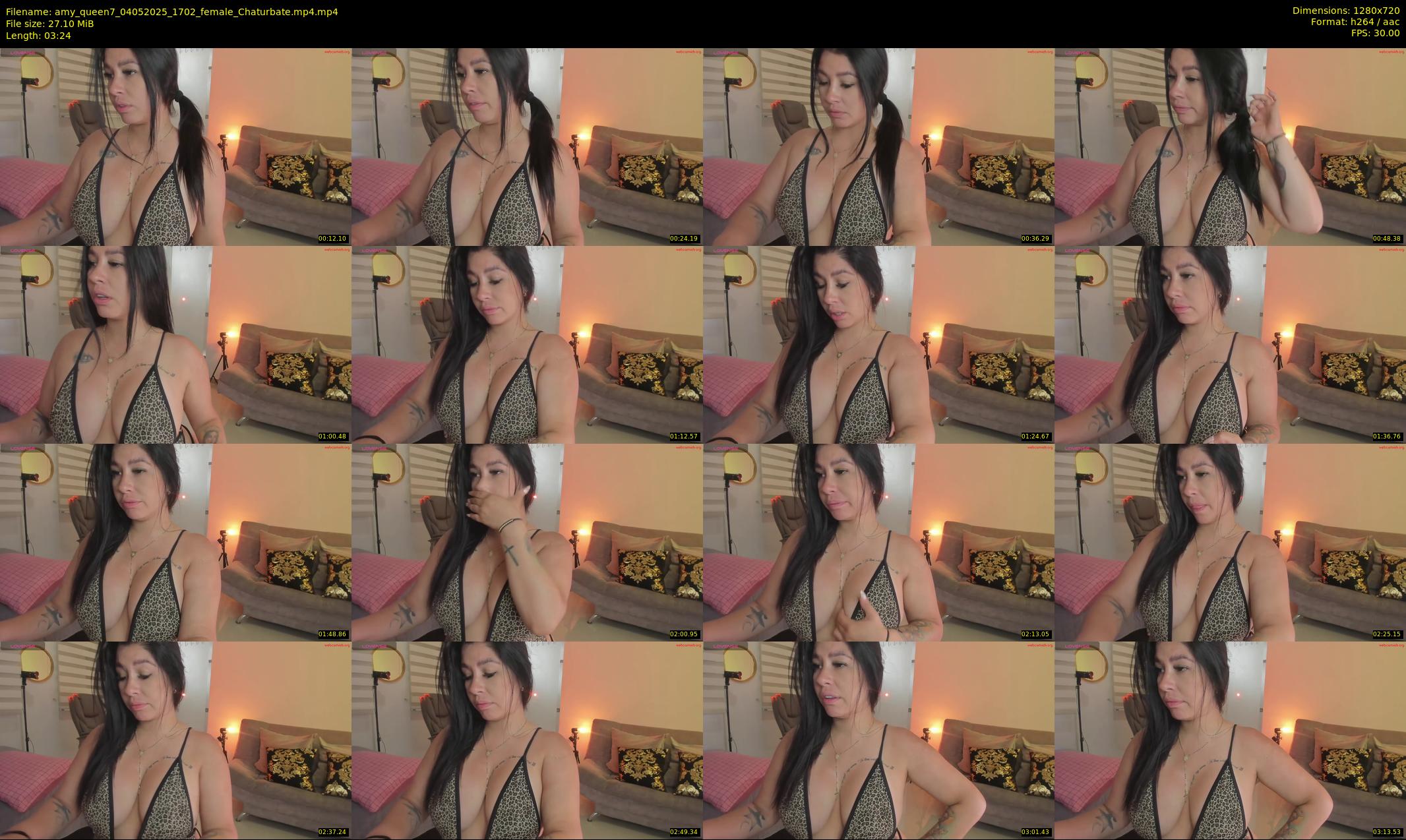 amy_queen7 — 4 minute Chaturbate female cam show recording, 720p, May 4, 2025