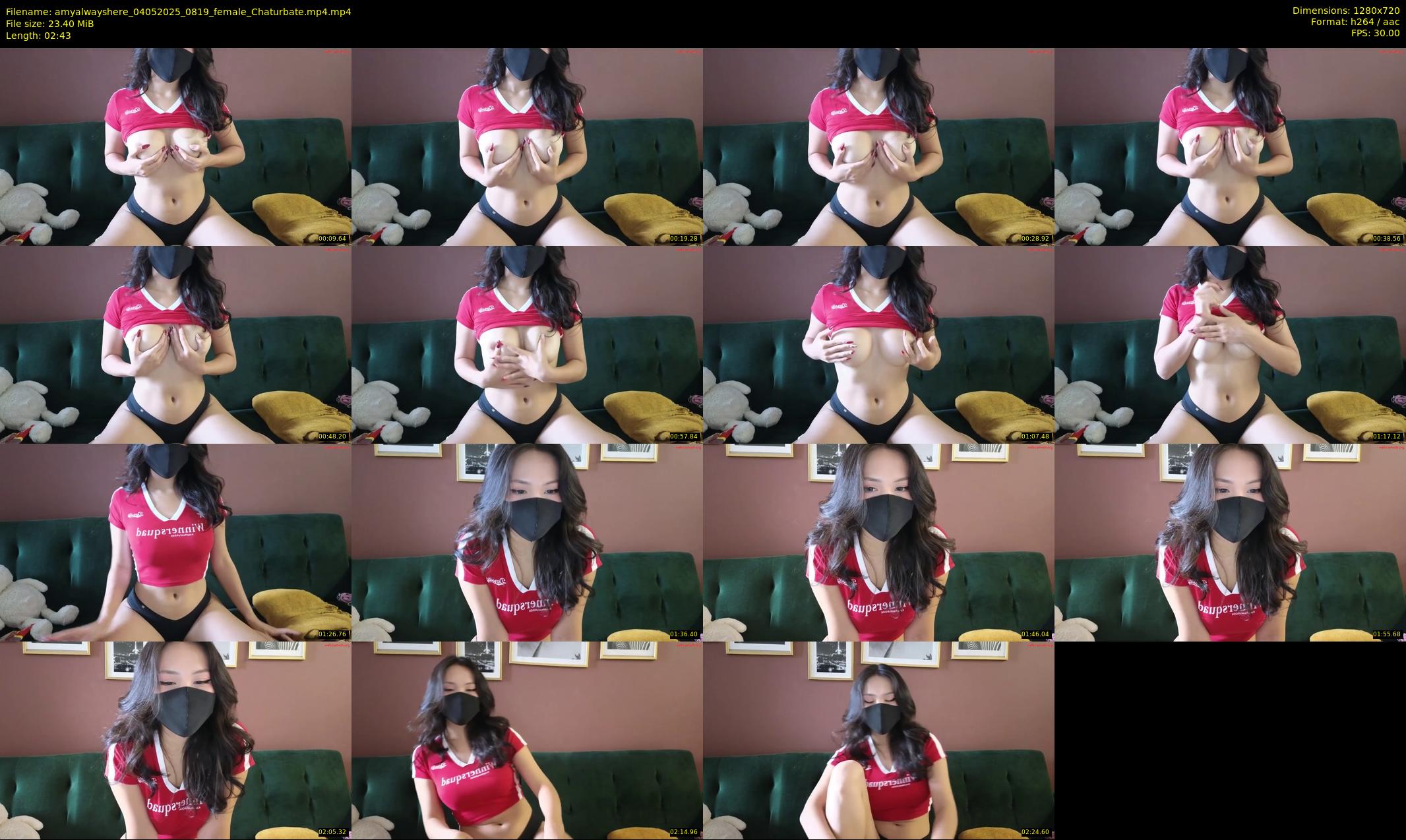 amyalwayshere — 3 minute Chaturbate female cam show recording, 720p, May 4, 2025