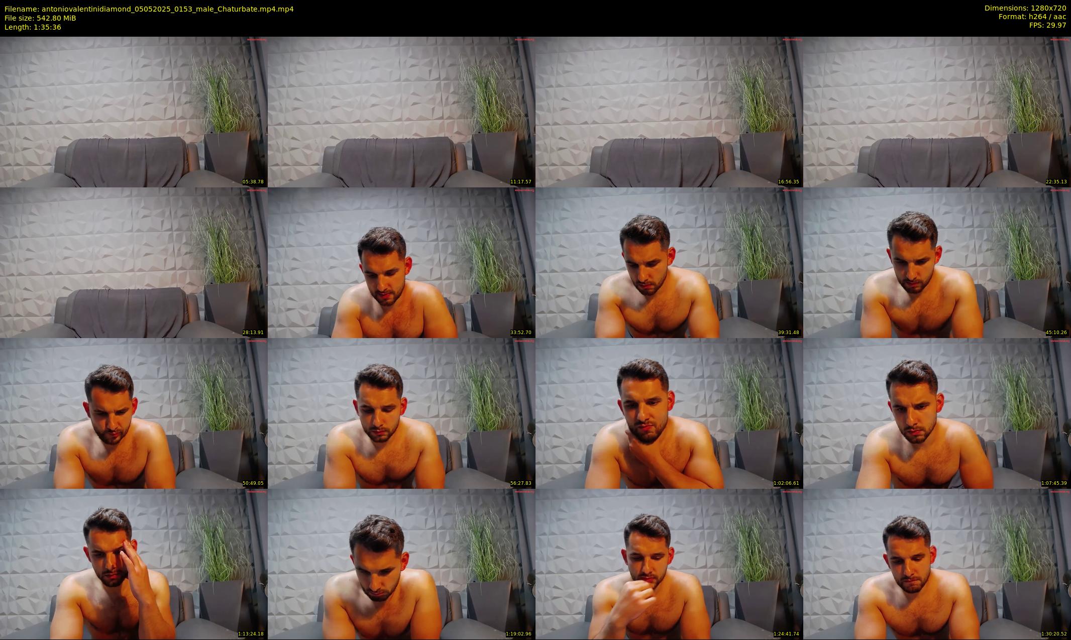 antoniovalentinidiamond — 96 minute Chaturbate male cam show recording, 720p, May 5, 2025
