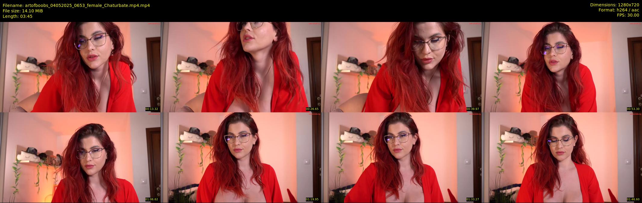artofboobs — 4 minute Chaturbate female cam show recording, 720p, May 4, 2025