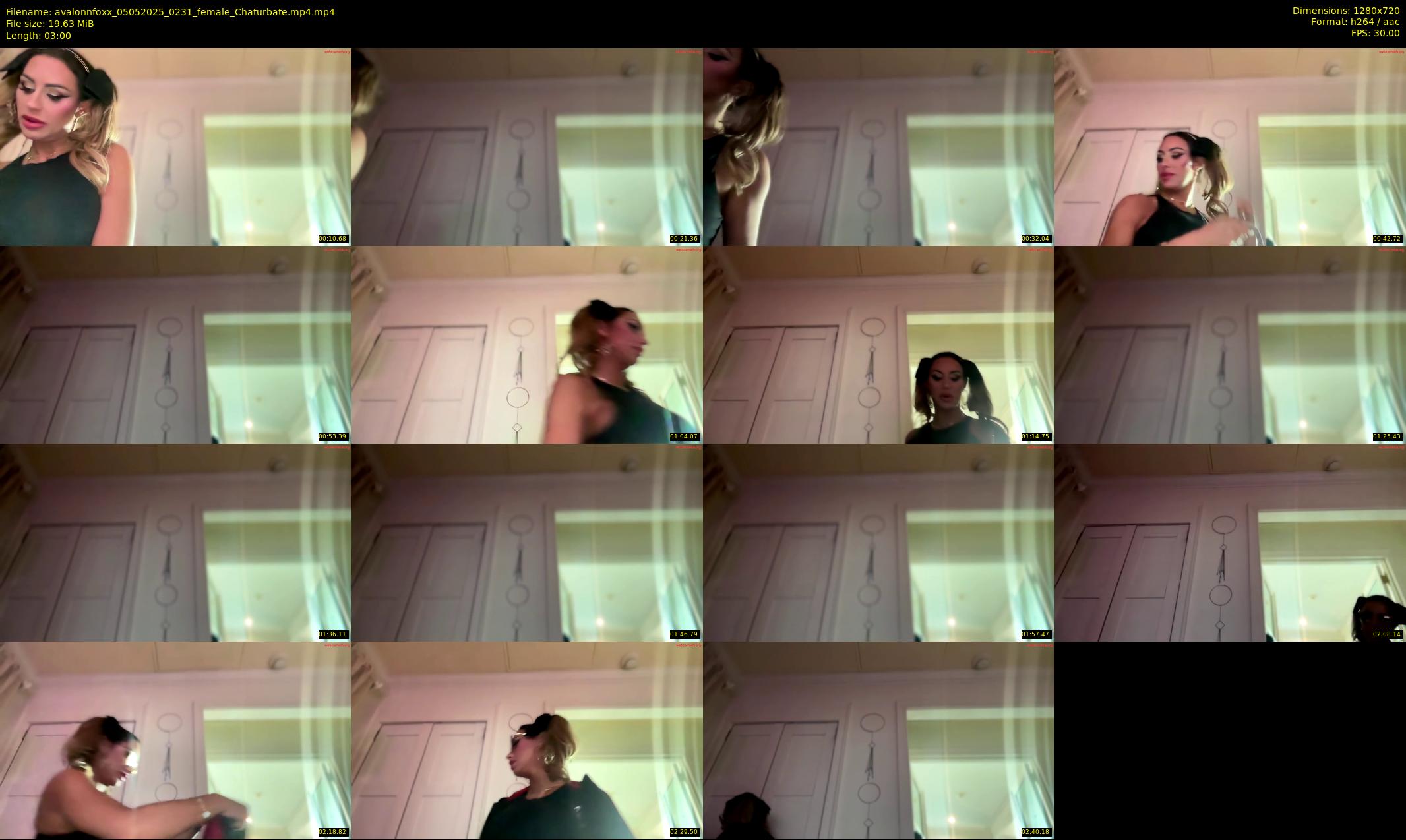 avalonnfoxx — 3 minute Chaturbate female cam show recording, 720p, May 5, 2025