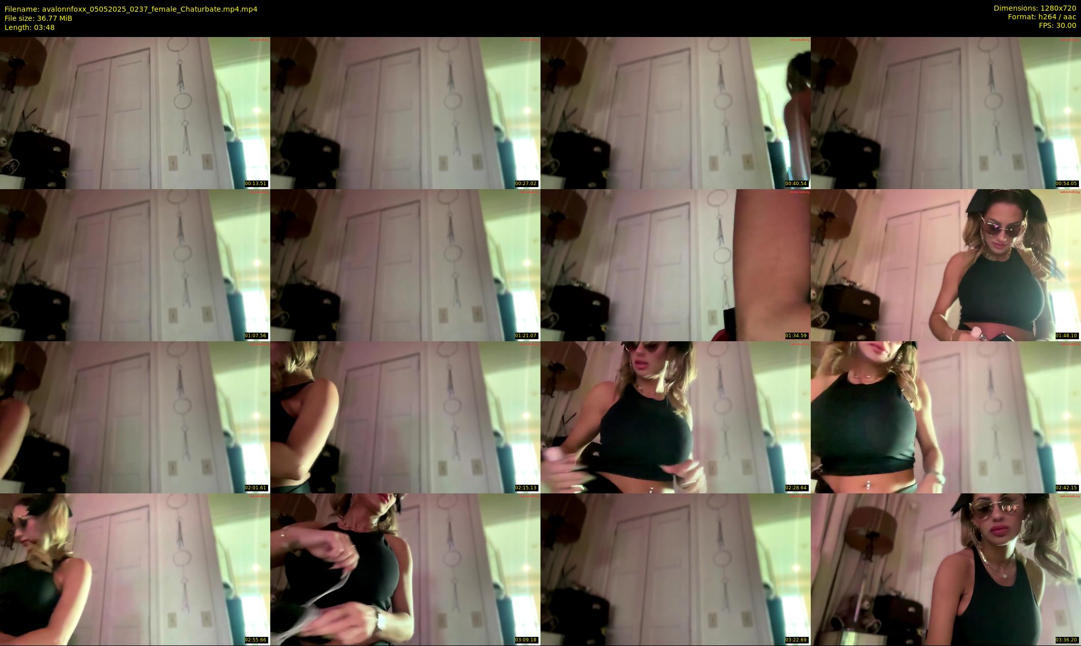 avalonnfoxx — 4 minute Chaturbate female cam show recording, 720p, May 5, 2025