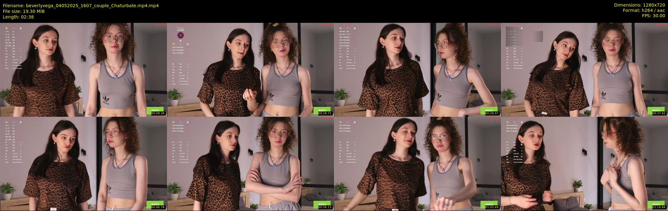beverlyvega — 3 minute Chaturbate couple cam show recording, 720p, May 4, 2025