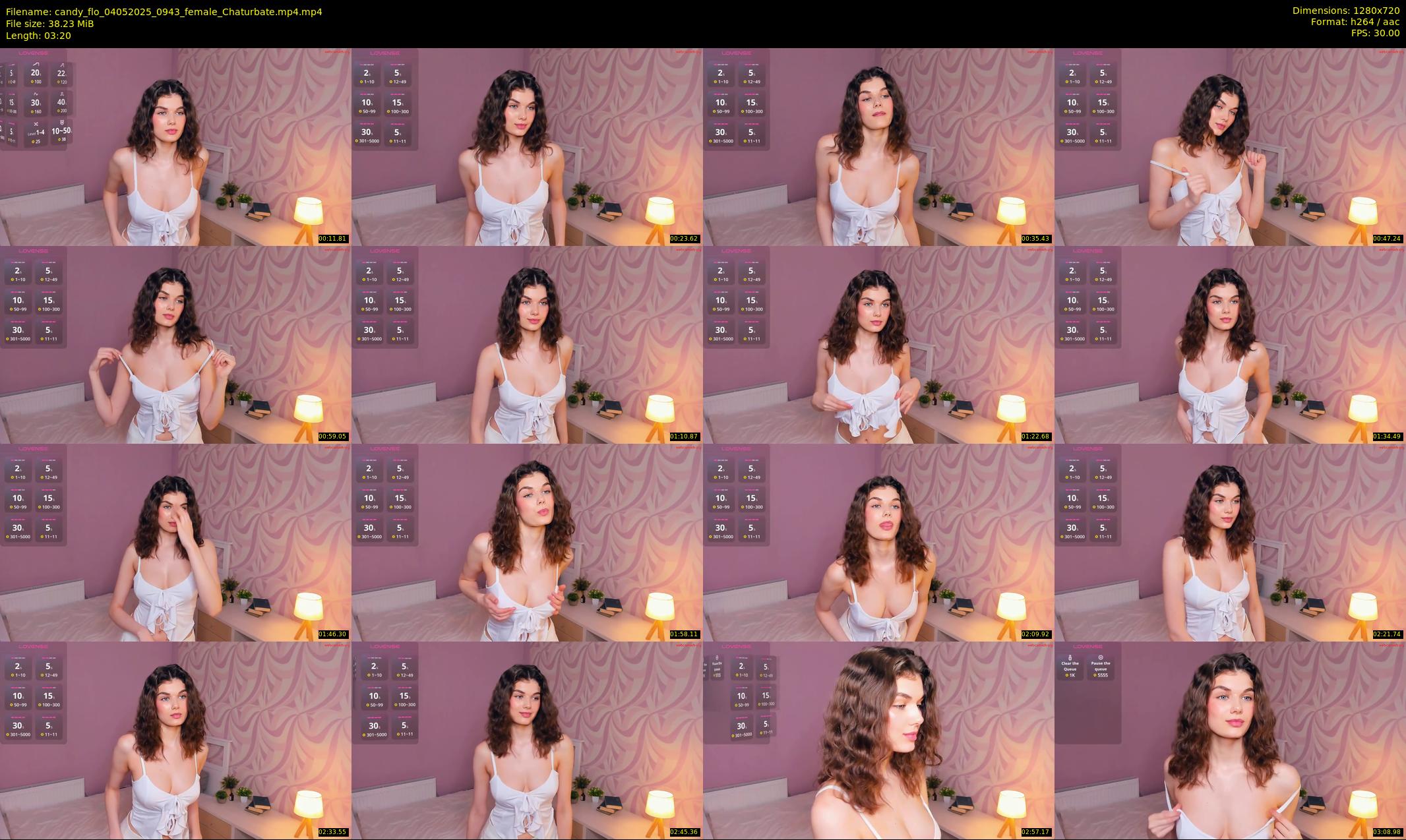 candy_flo — 4 minute Chaturbate female cam show recording, 720p, May 4, 2025