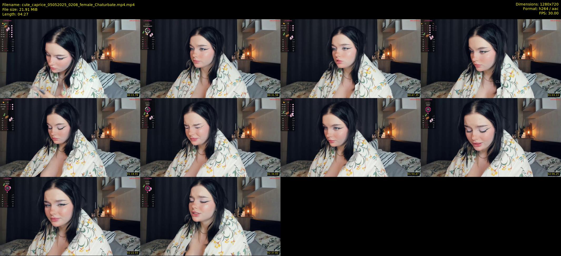 cute_caprice — 5 minute Chaturbate female cam show recording, 720p, May 5, 2025