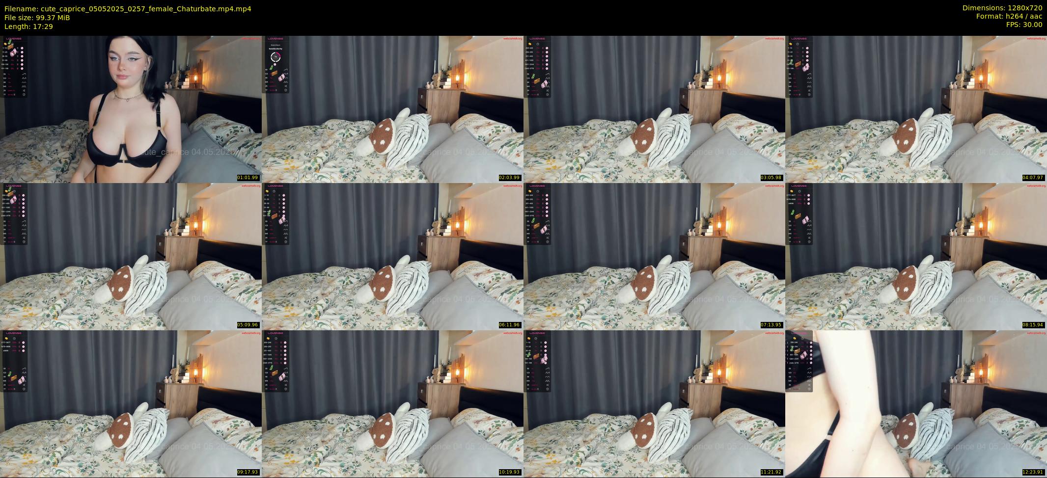 cute_caprice — 18 minute Chaturbate female cam show recording, 720p, May 5, 2025