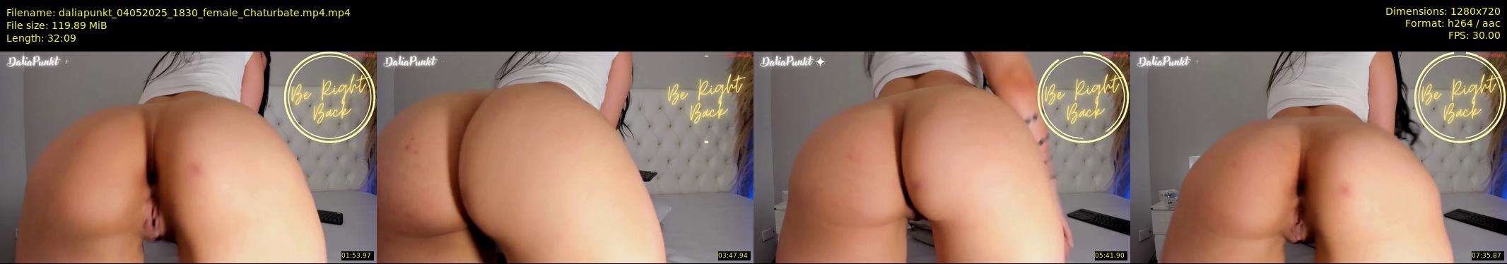 daliapunkt — 33 minute Chaturbate female cam show recording, 720p, May 4, 2025