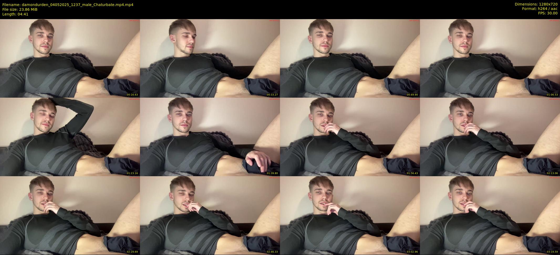 damondurden — 5 minute Chaturbate male cam show recording, 720p, May 4, 2025