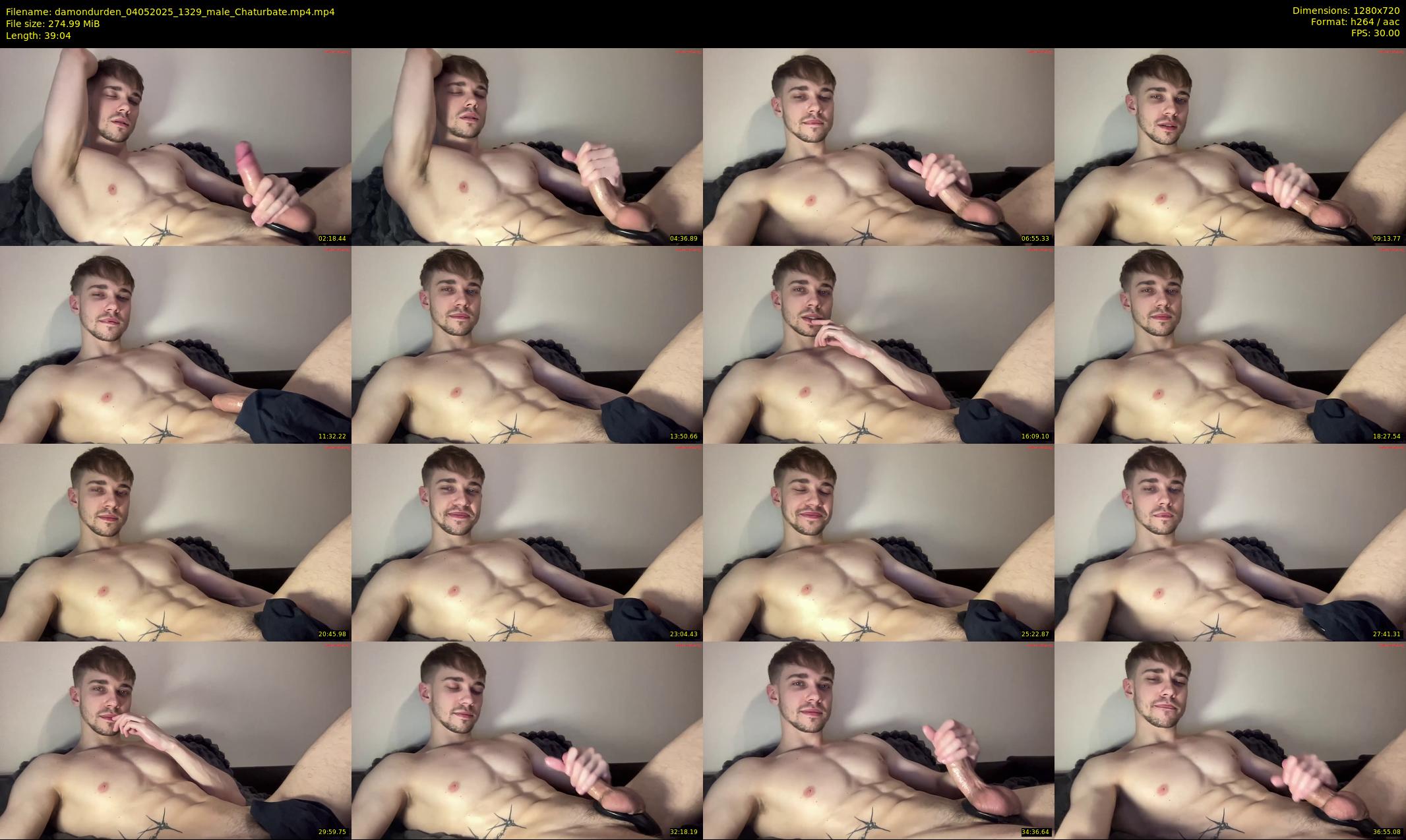 damondurden — 40 minute Chaturbate male cam show recording, 720p, May 4, 2025