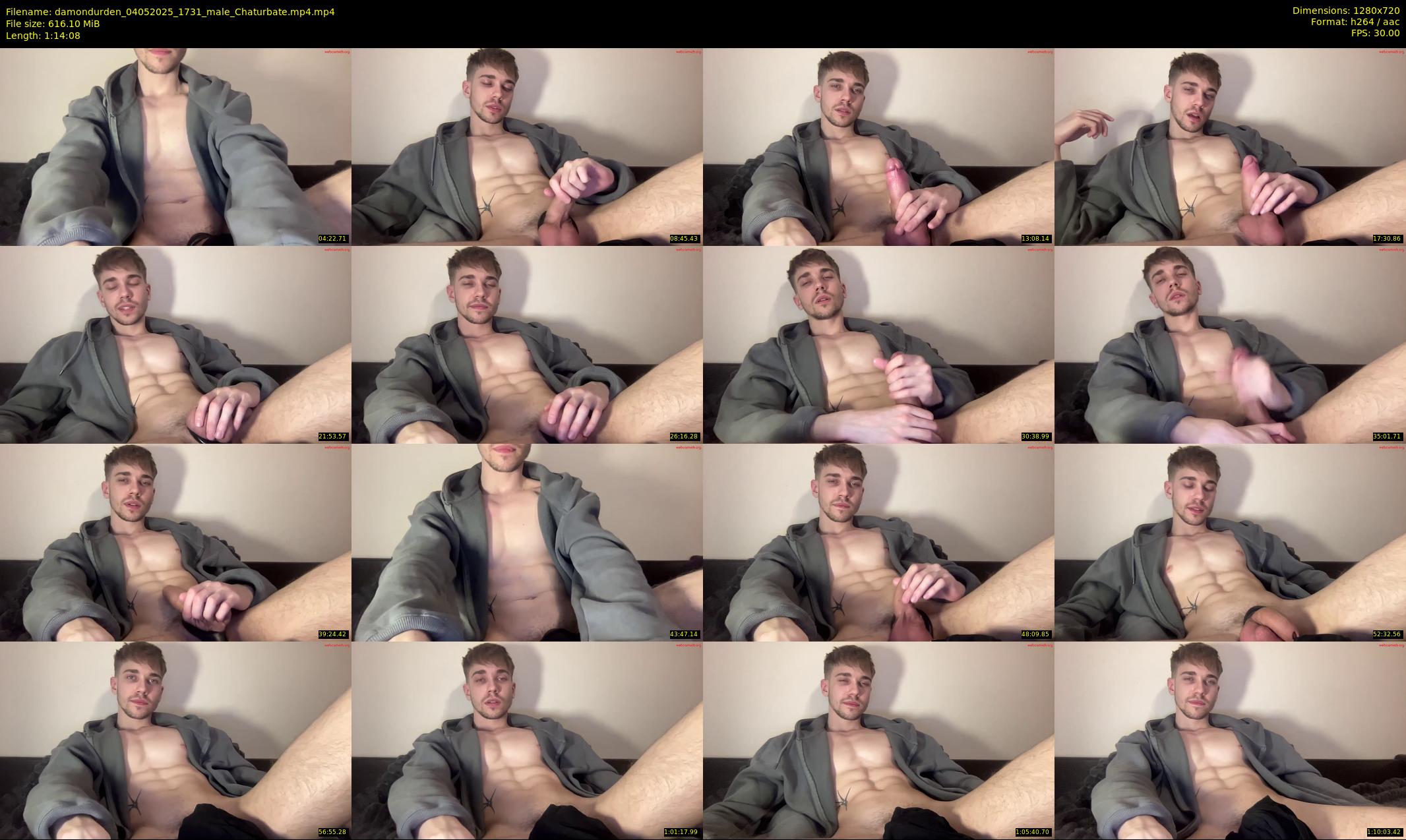 damondurden — 75 minute Chaturbate male cam show recording, 720p, May 4, 2025