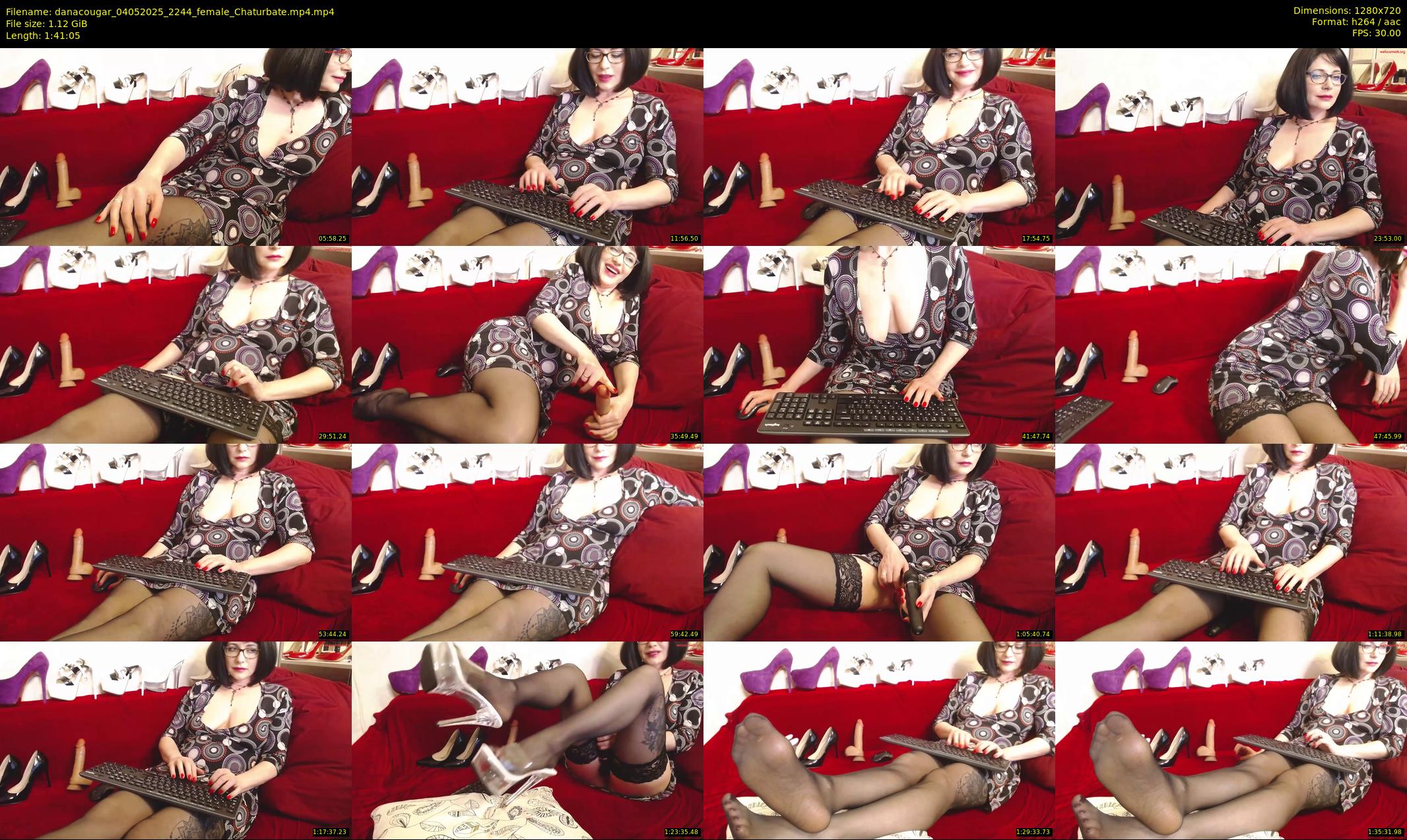 danacougar — 102 minute Chaturbate female cam show recording, 720p, May 4, 2025