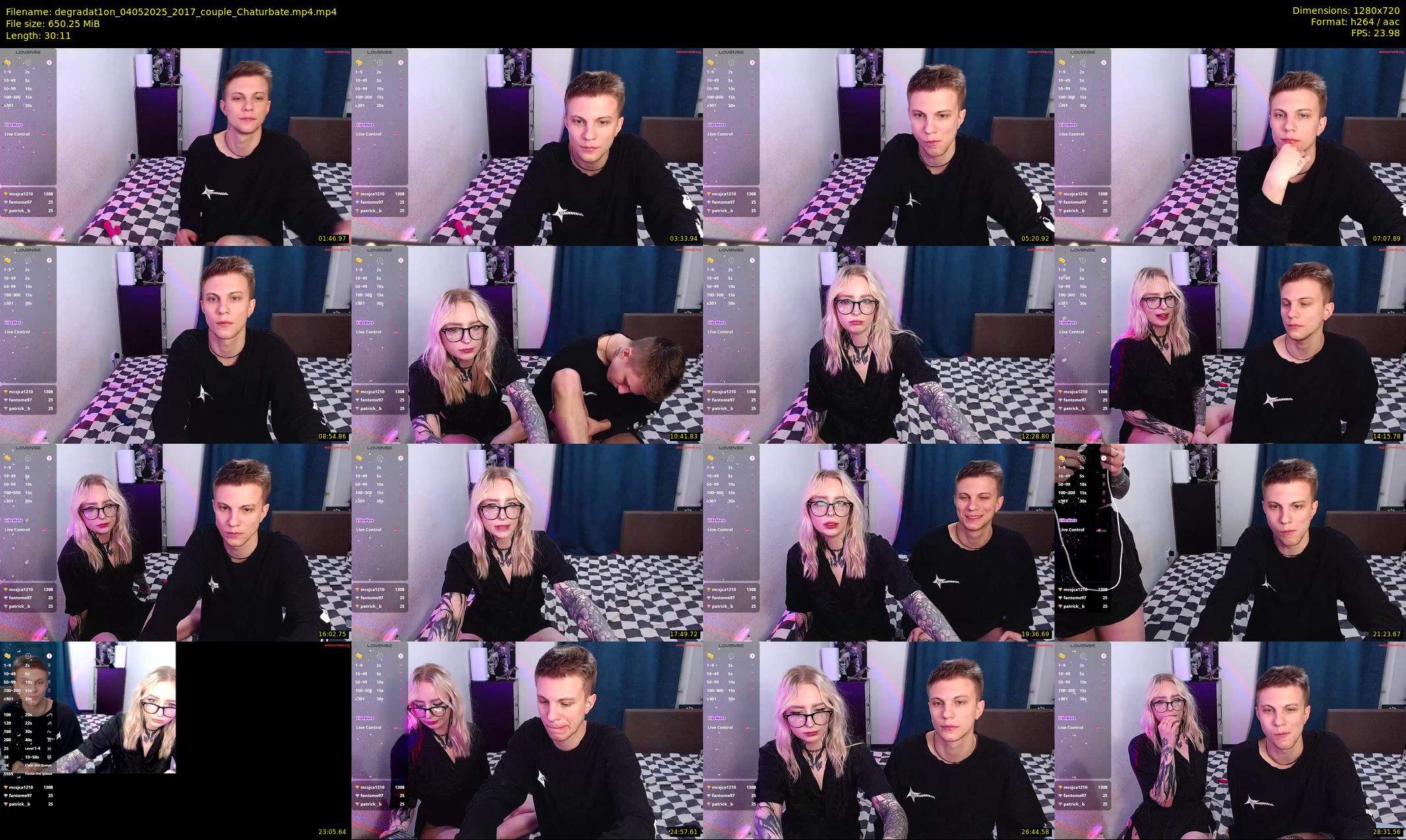 degradat1on — 31 minute Chaturbate couple cam show recording, 720p, May 4, 2025