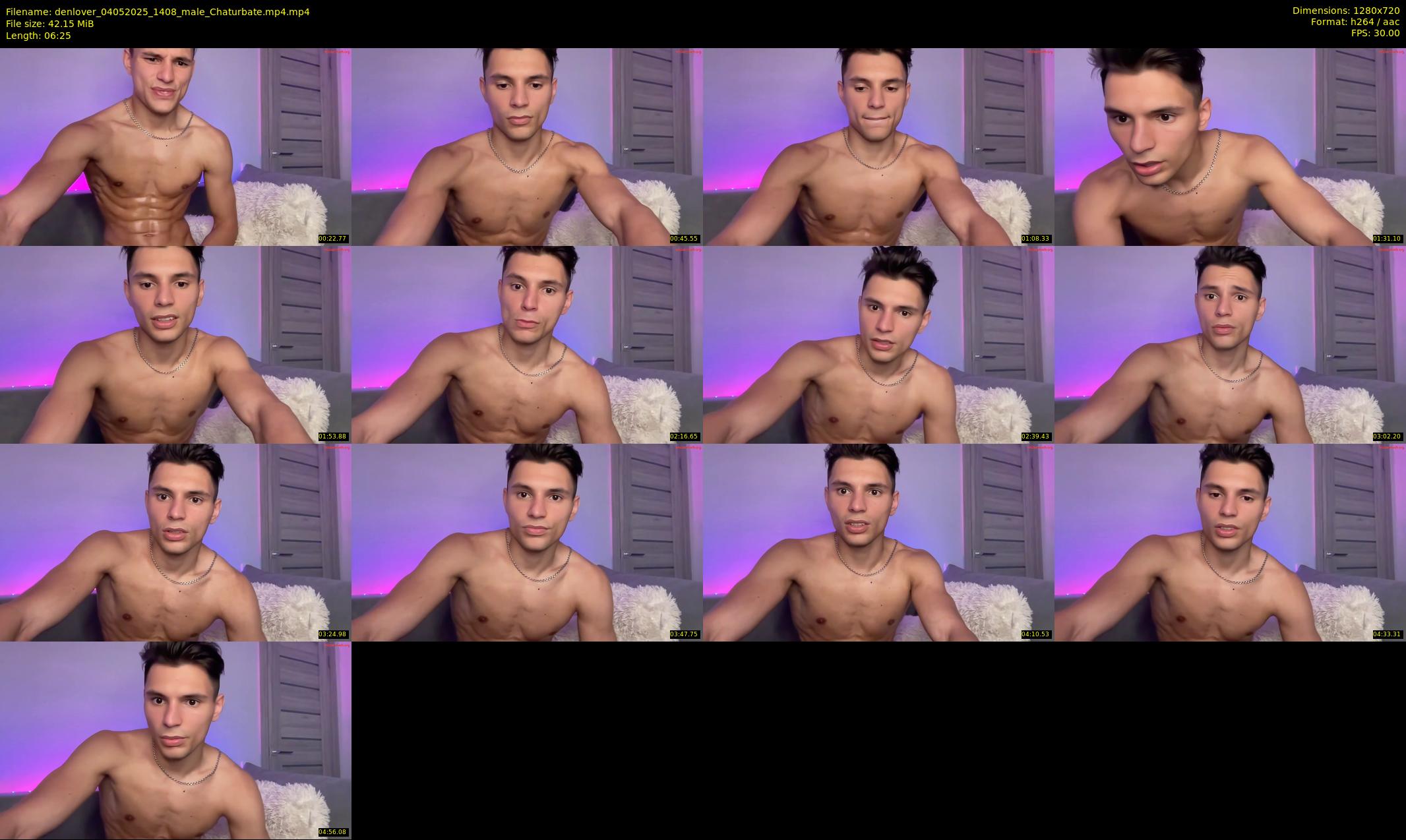 denlover — 7 minute Chaturbate male cam show recording, 720p, May 4, 2025