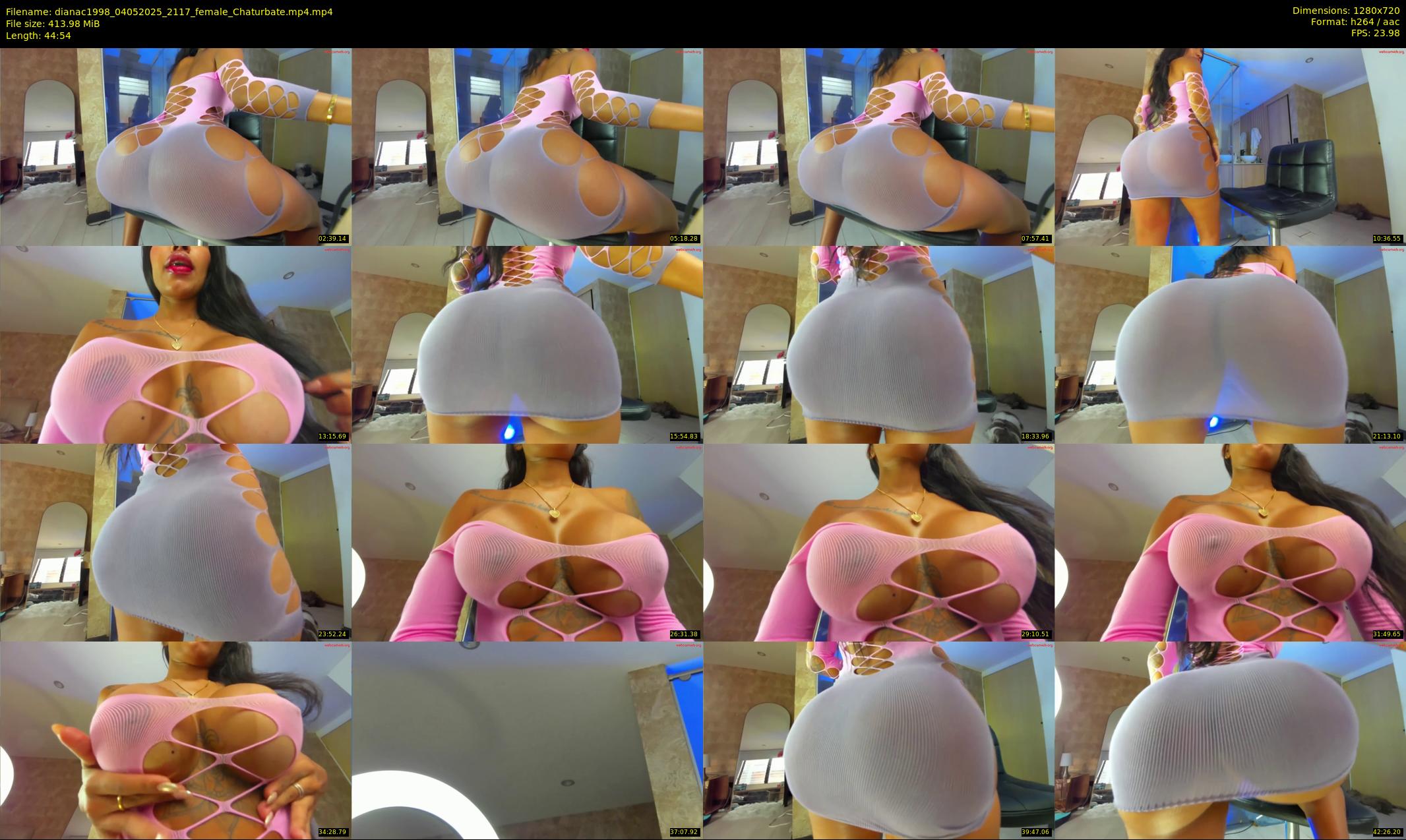 dianac1998 — 45 minute Chaturbate female cam show recording, 720p, May 4, 2025