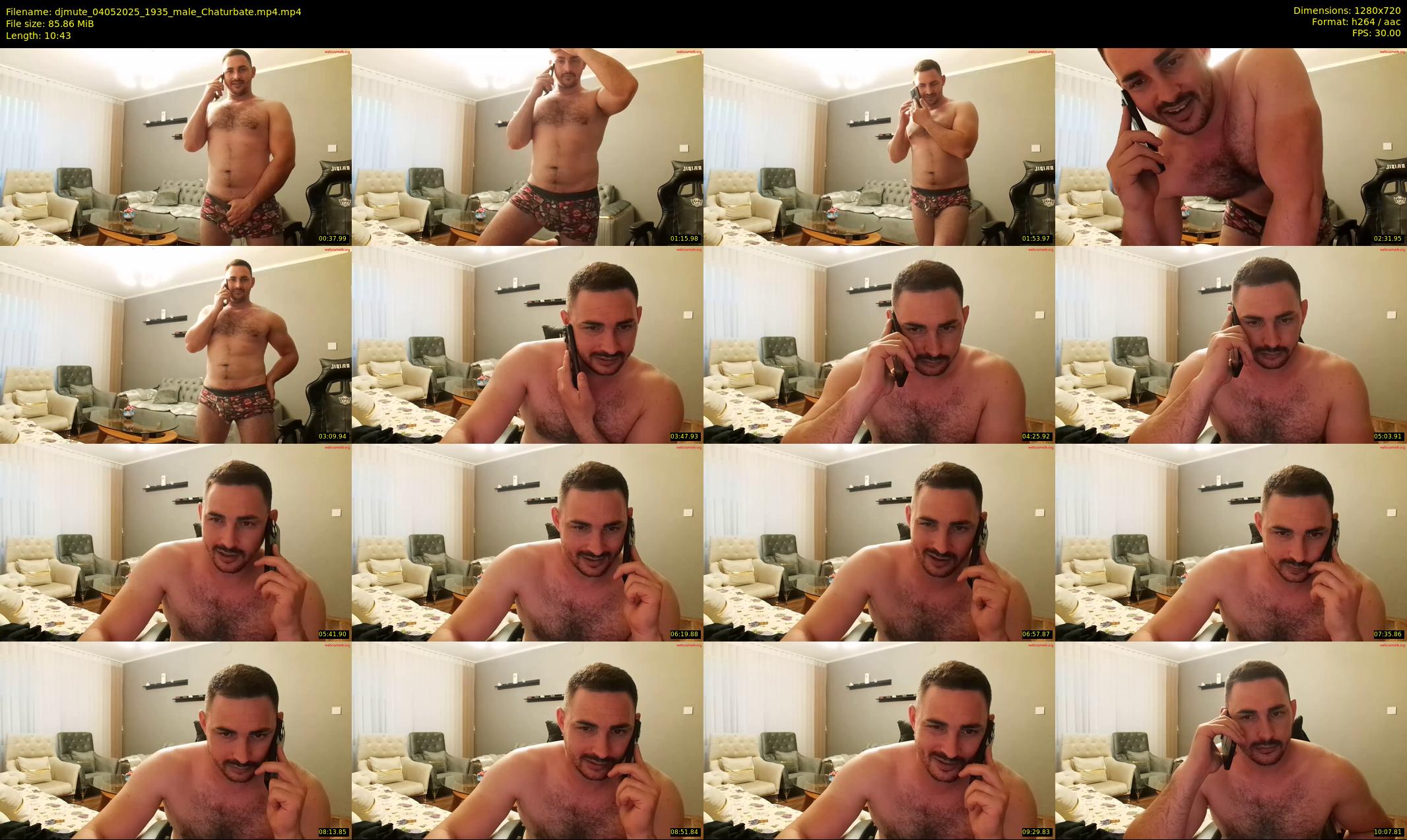 djmute — 11 minute Chaturbate male cam show recording, 720p, May 4, 2025