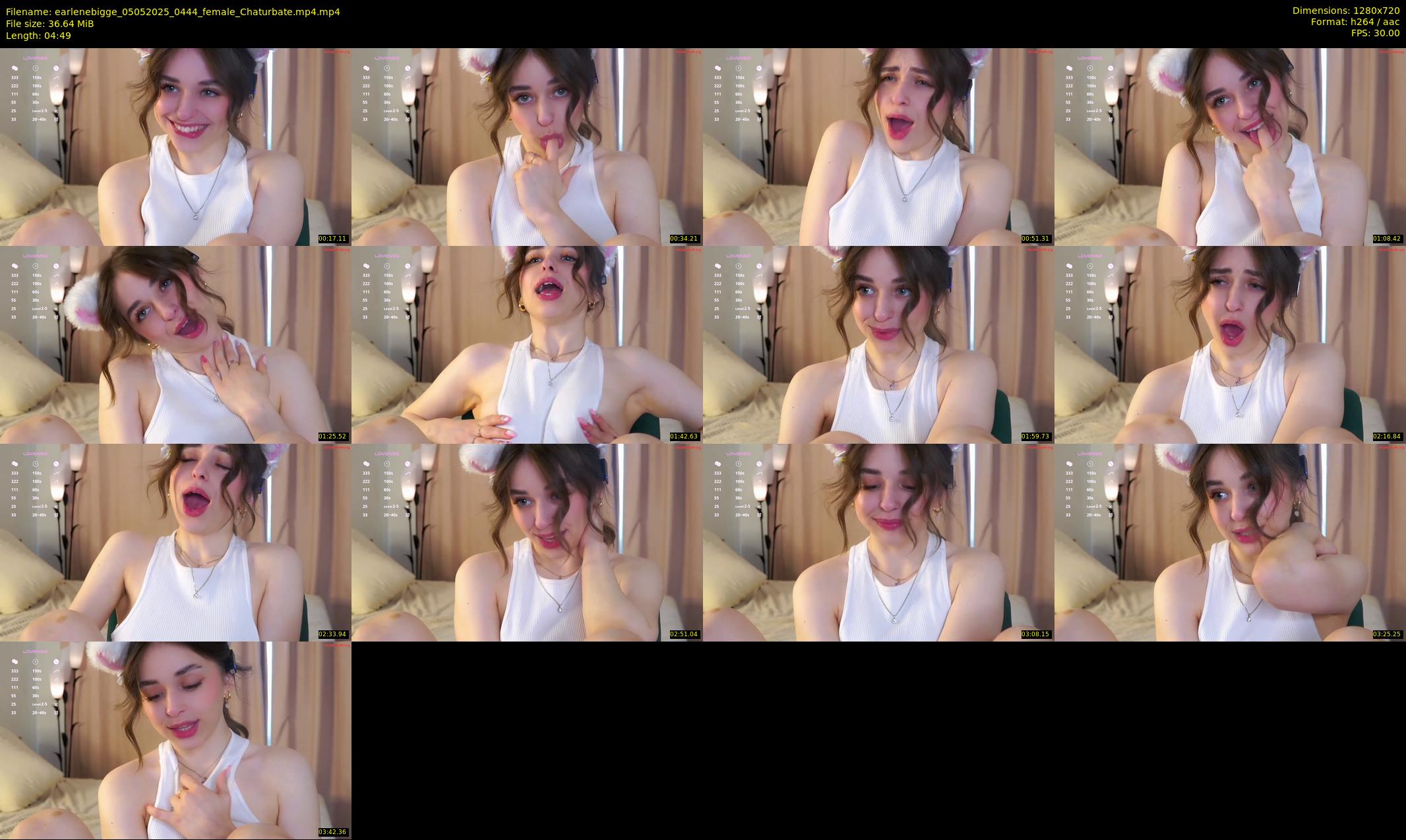 earlenebigge — 5 minute Chaturbate female cam show recording, 720p, May 5, 2025