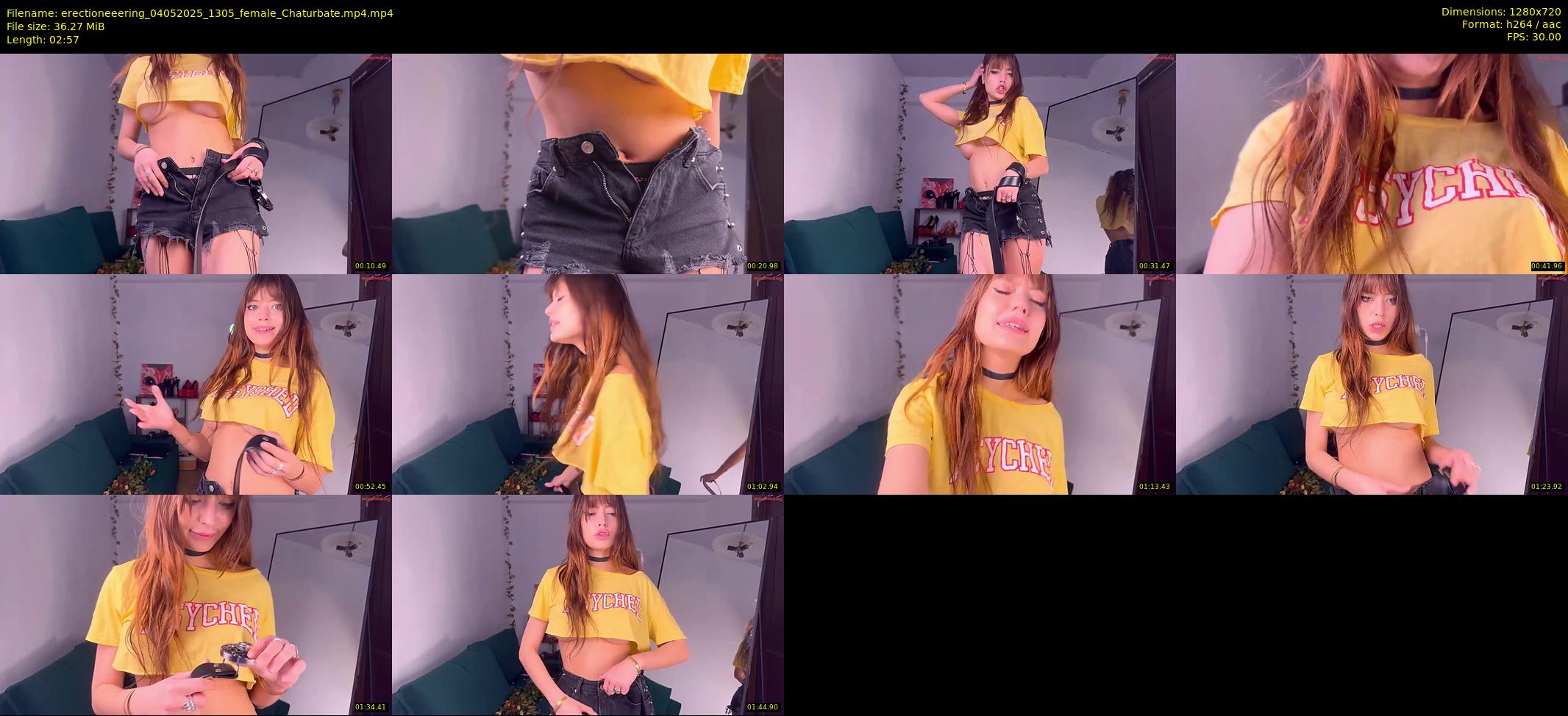 erectioneeering — 3 minute Chaturbate female cam show recording, 720p, May 4, 2025