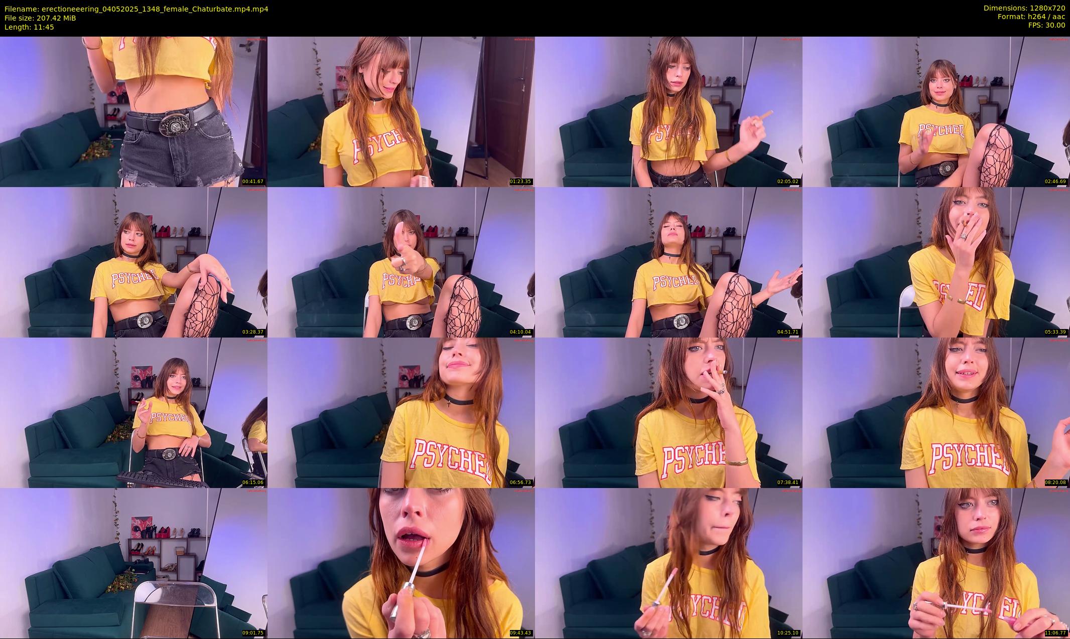 erectioneeering — 12 minute Chaturbate female cam show recording, 720p, May 4, 2025