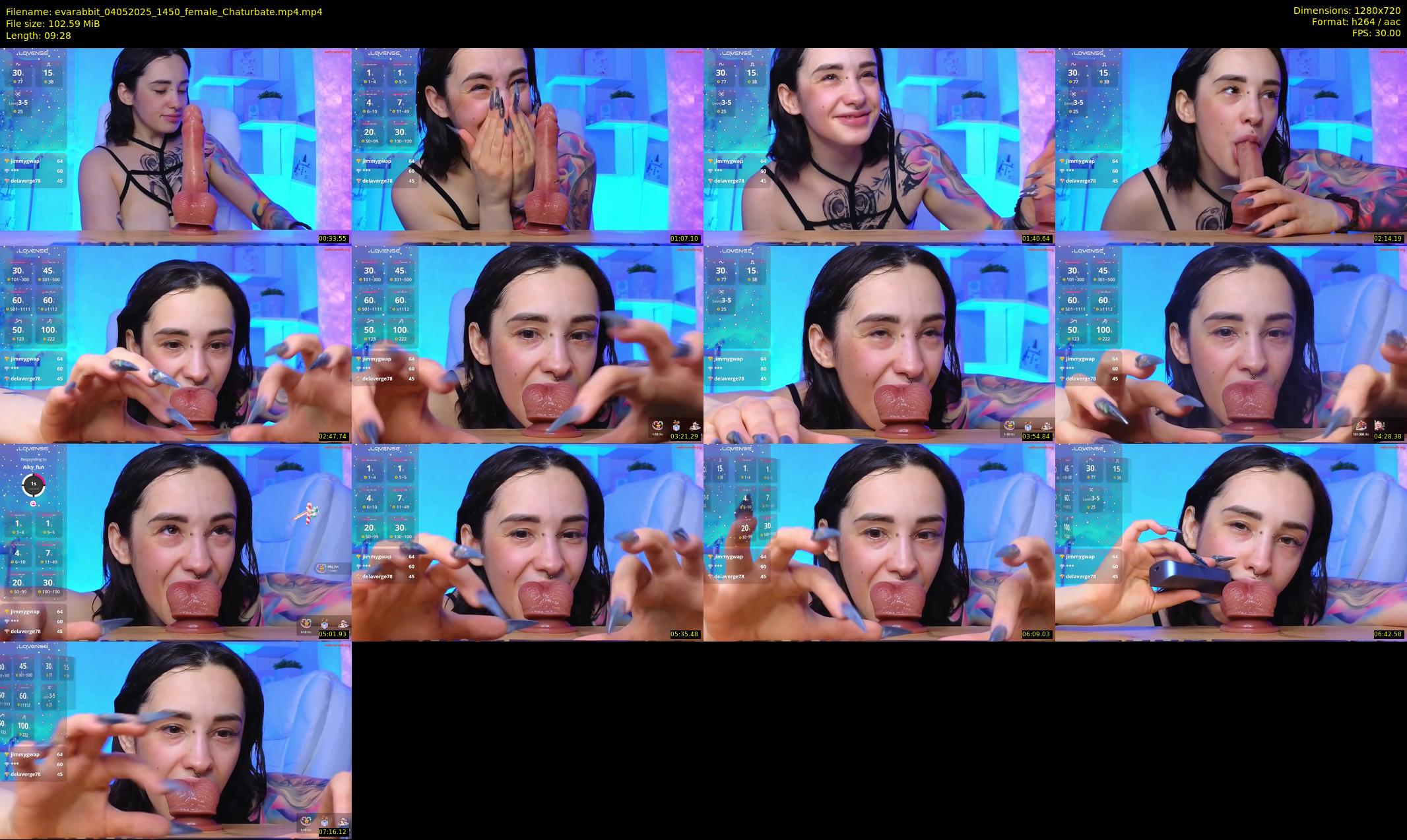 evarabbit — 10 minute Chaturbate female cam show recording, 720p, May 4, 2025