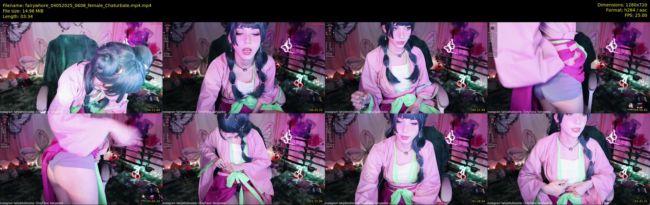 fairywhore — 4 minute Chaturbate female cam show recording, 720p, May 4, 2025