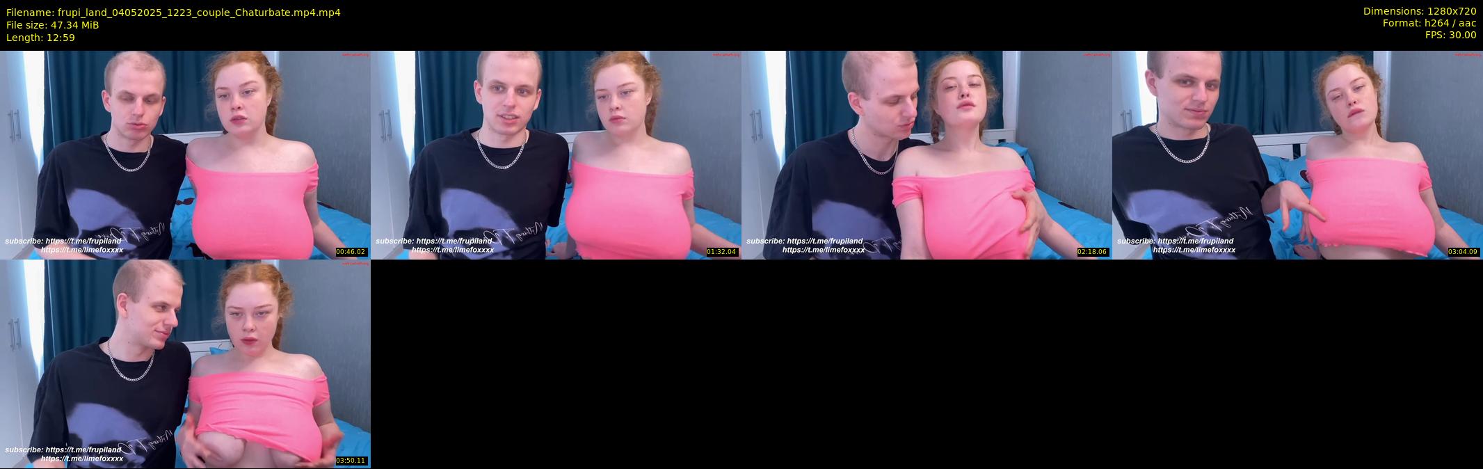 frupi_land — 13 minute Chaturbate couple cam show recording, 720p, May 4, 2025