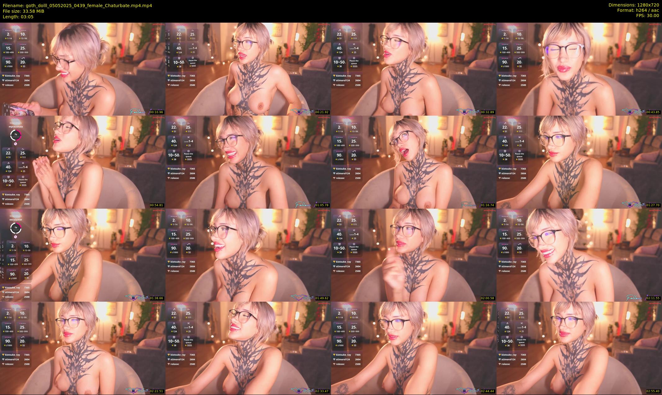 goth_dolll — 4 minute Chaturbate female cam show recording, 720p, May 5, 2025