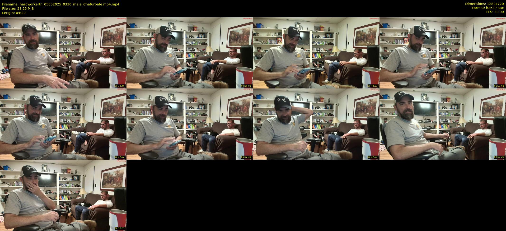 hardworkertn — 5 minute Chaturbate male cam show recording, 720p, May 5, 2025