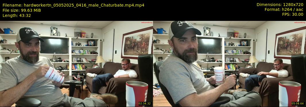 hardworkertn — 44 minute Chaturbate male cam show recording, 720p, May 5, 2025