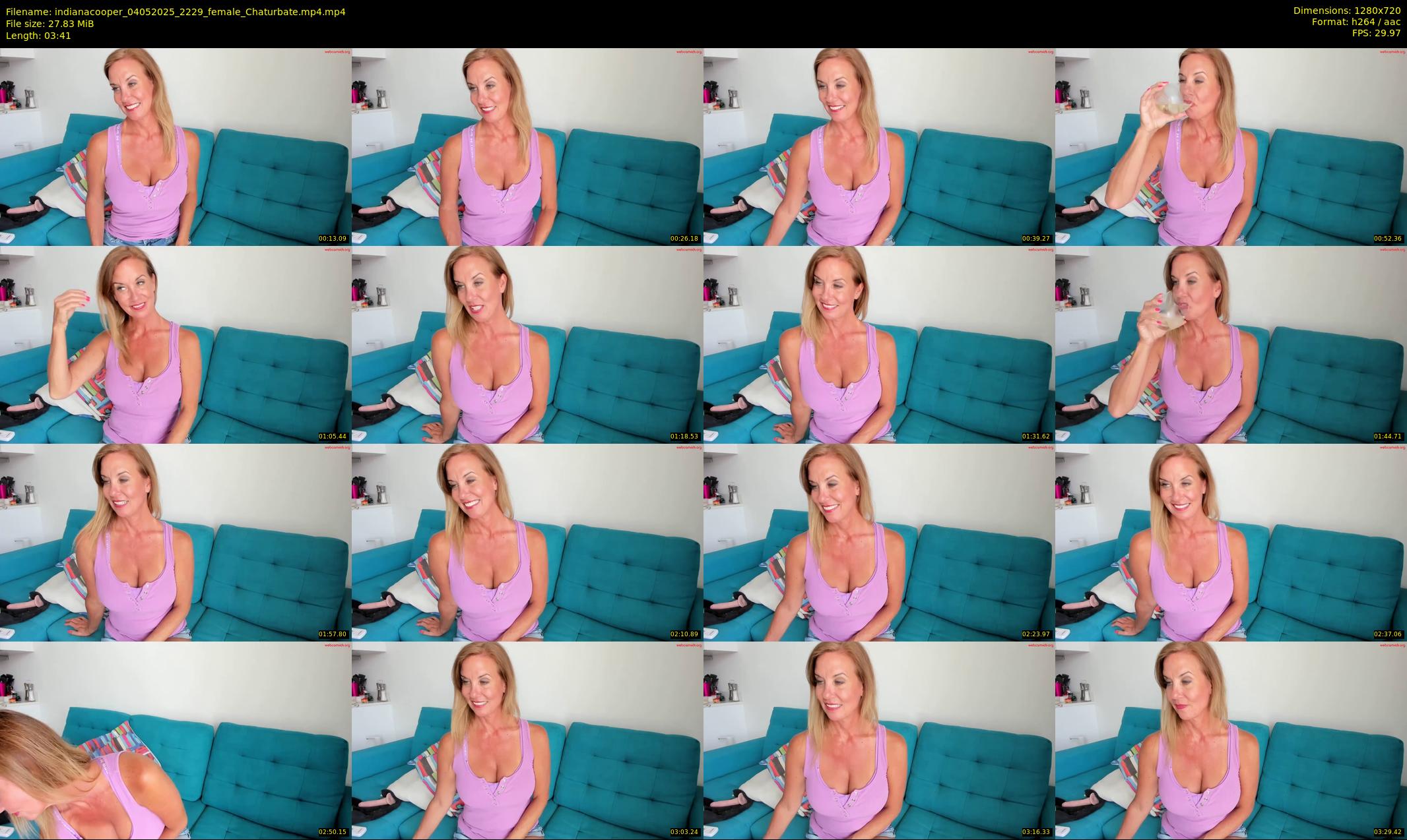 indianacooper — 4 minute Chaturbate female cam show recording, 720p, May 4, 2025