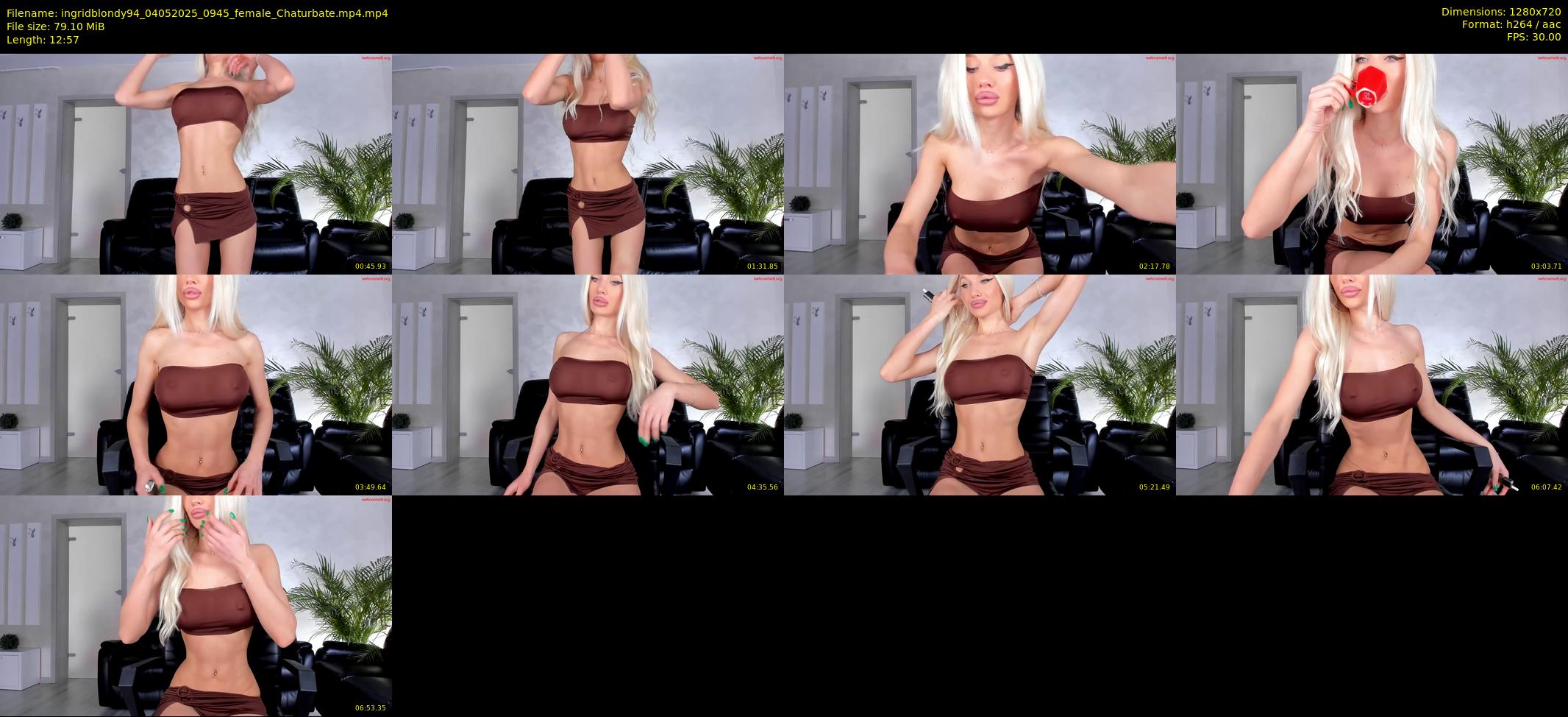 ingridblondy94 — 13 minute Chaturbate female cam show recording, 720p, May 4, 2025