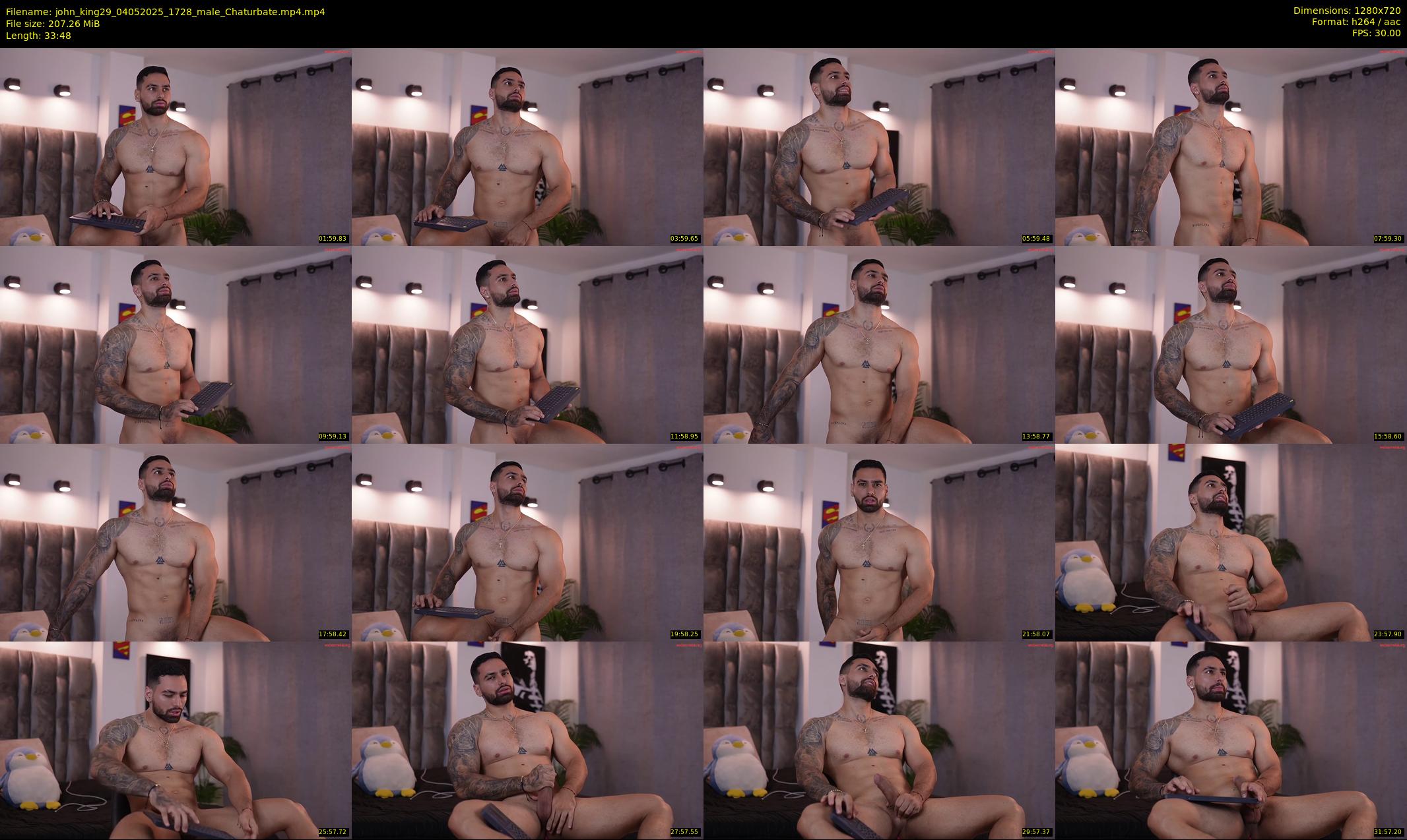 john_king29 — 34 minute Chaturbate male cam show recording, 720p, May 4, 2025