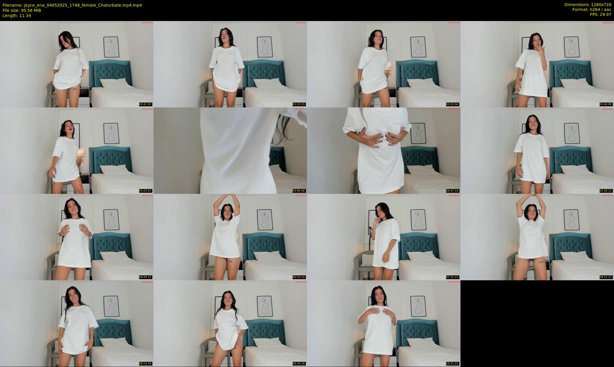 joyce_ena — 12 minute Chaturbate female cam show recording, 720p, May 4, 2025