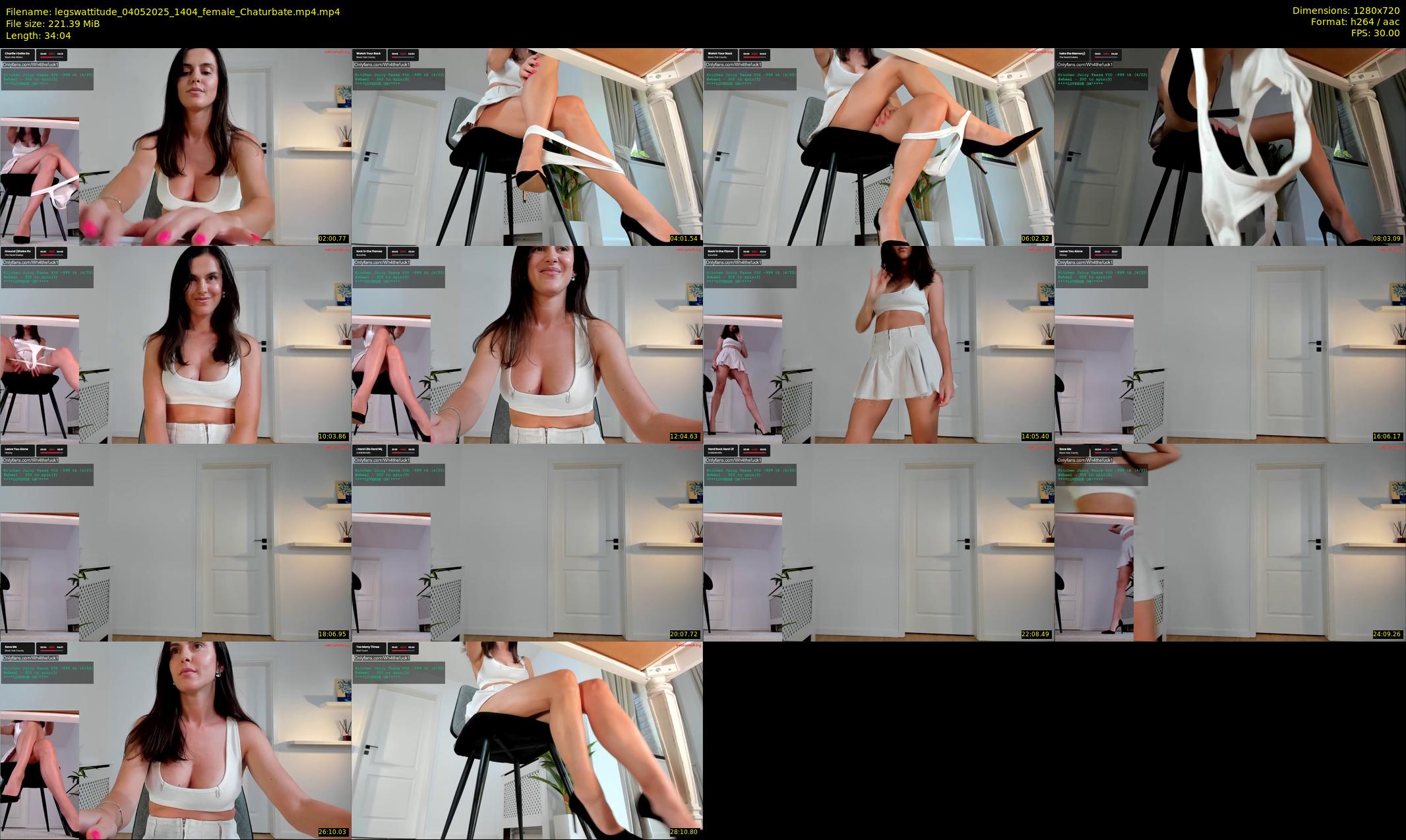 legswattitude — 35 minute Chaturbate female cam show recording, 720p, May 4, 2025