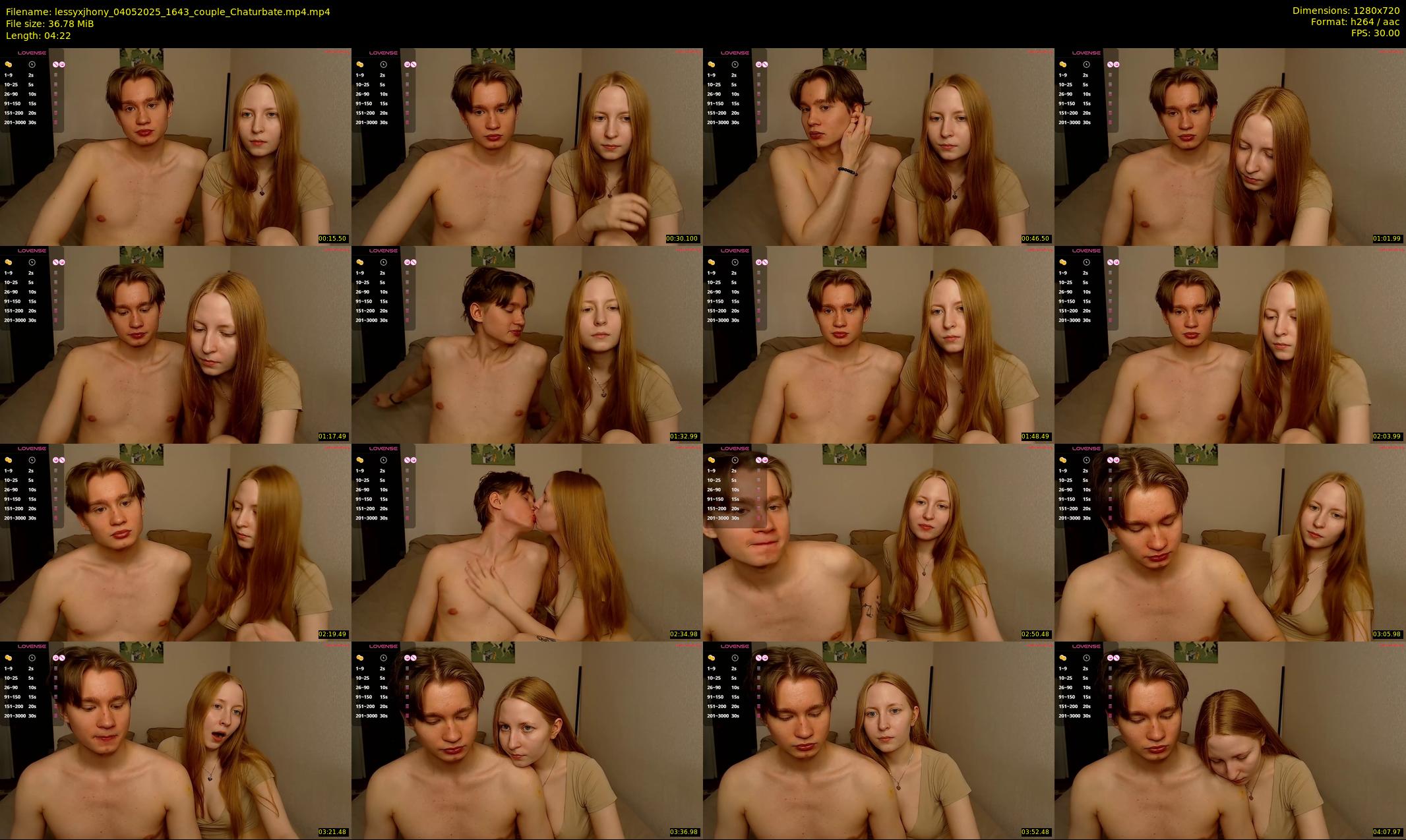 lessyxjhony — 5 minute Chaturbate couple cam show recording, 720p, May 4, 2025