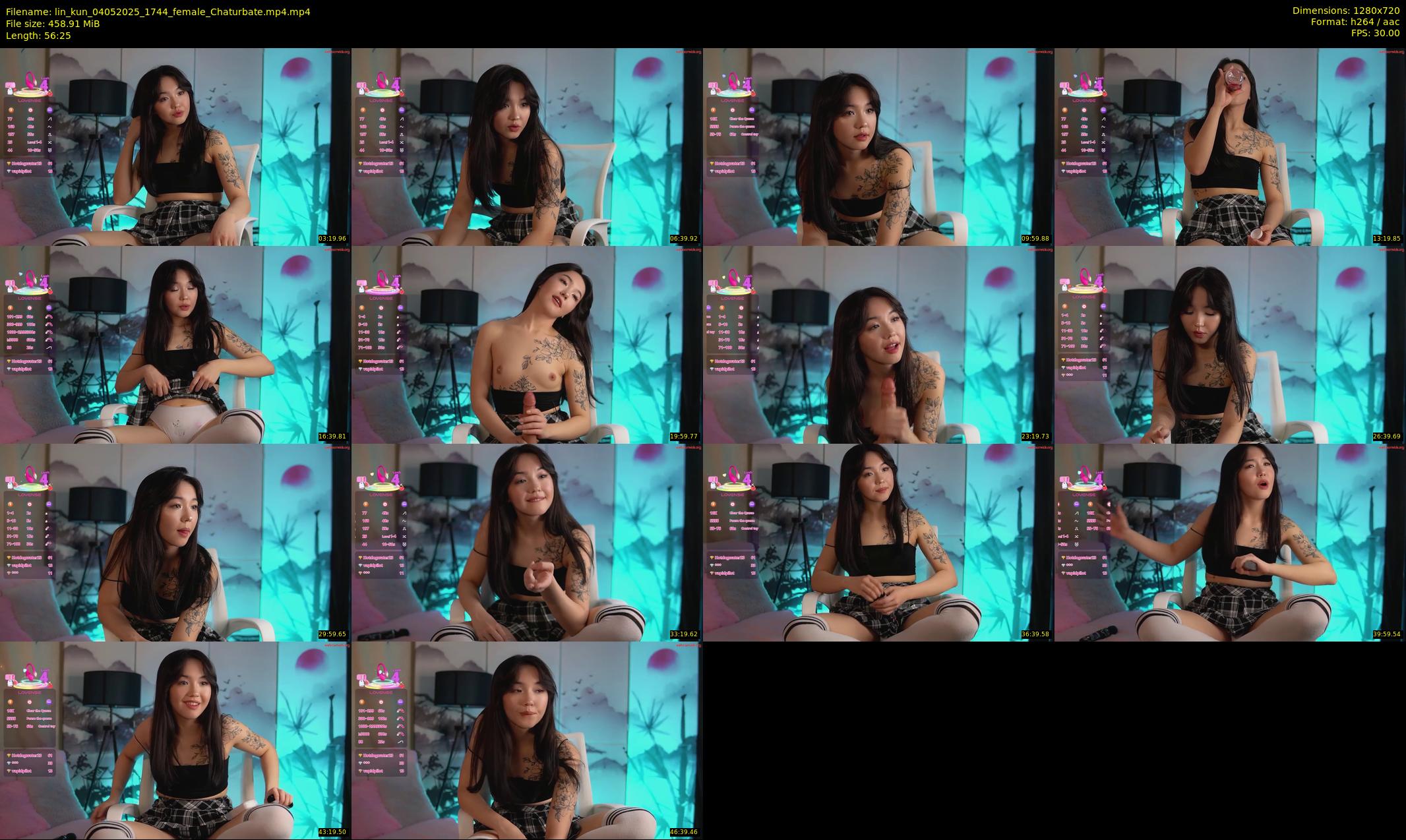 lin_kun — 57 minute Chaturbate female cam show recording, 720p, May 4, 2025