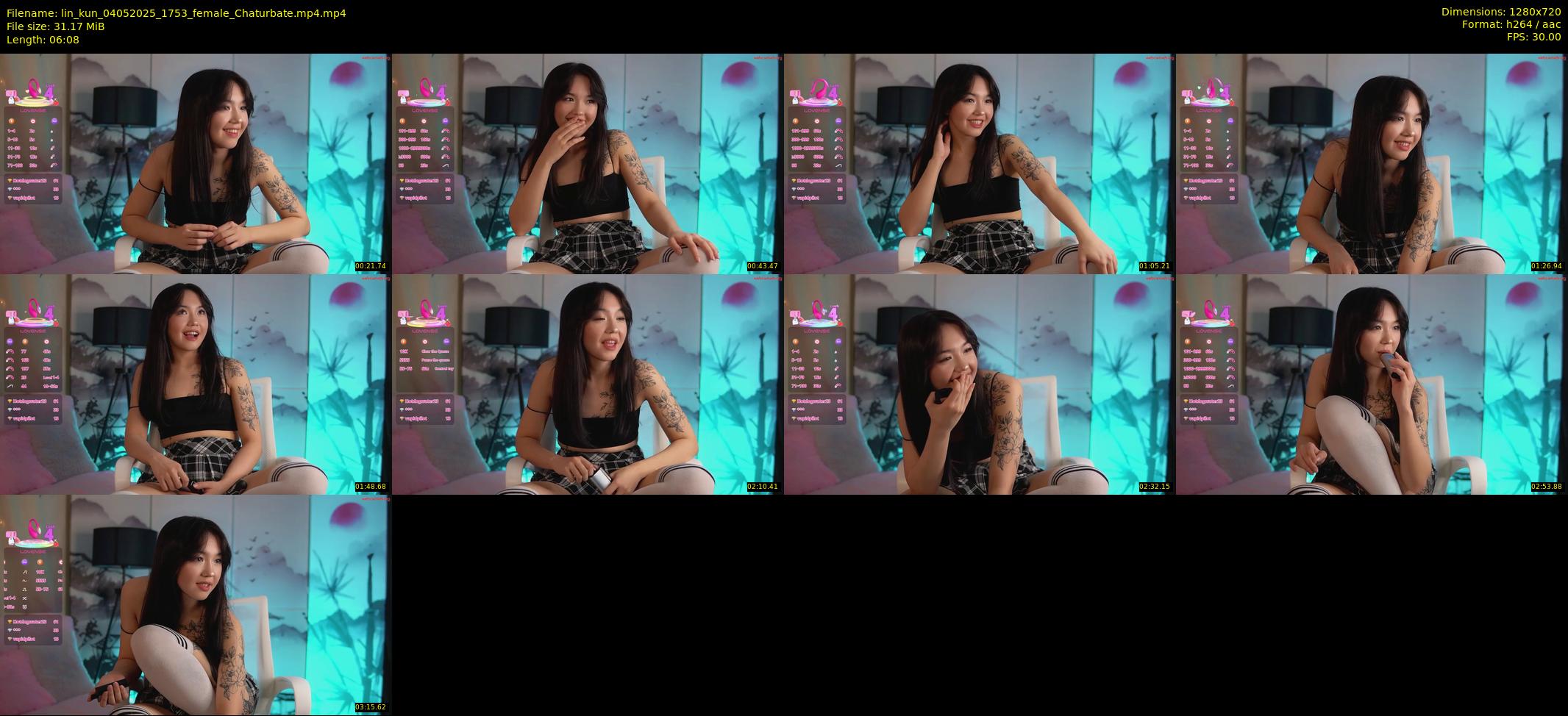 lin_kun — 7 minute Chaturbate female cam show recording, 720p, May 4, 2025