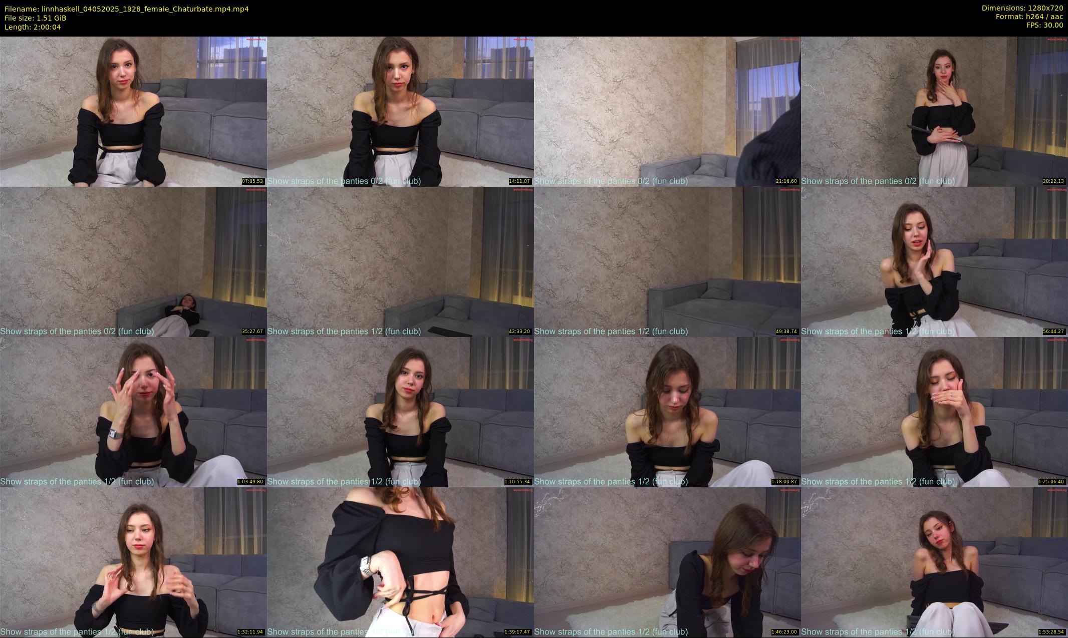 linnhaskell — 121 minute Chaturbate female cam show recording, 720p, May 4, 2025
