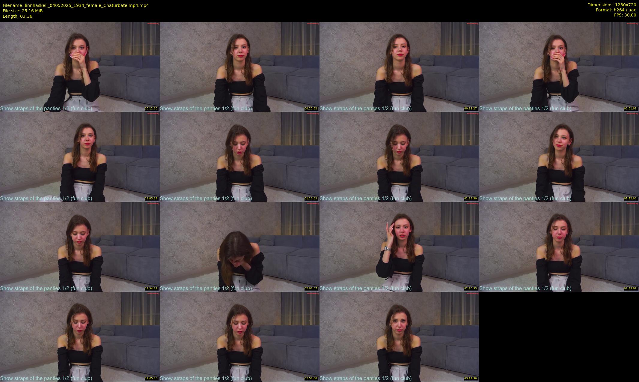 linnhaskell — 4 minute Chaturbate female cam show recording, 720p, May 4, 2025